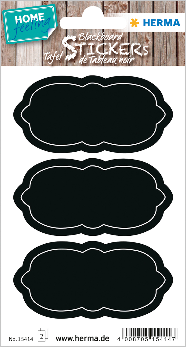 HERMA Sticker Home nuage 15414 noir 6 pcs./2 flls.