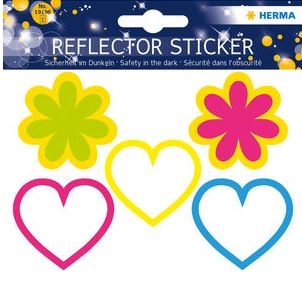 HERMA Sticker réflecteur 19196 fleurs/coeurs