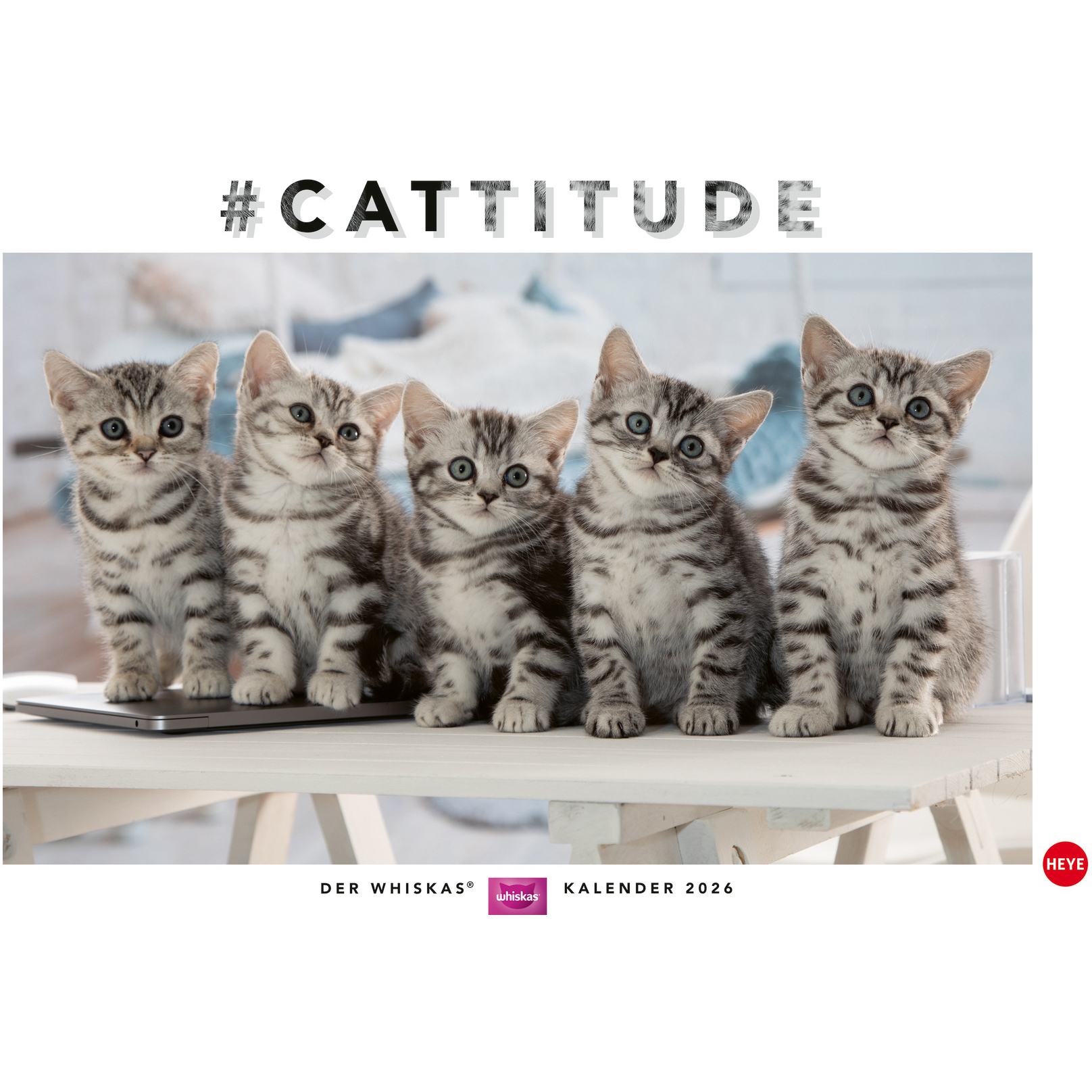 photo HEYE Calendrier 2026 1130+26 Chats Whiskas AL 45x30cm