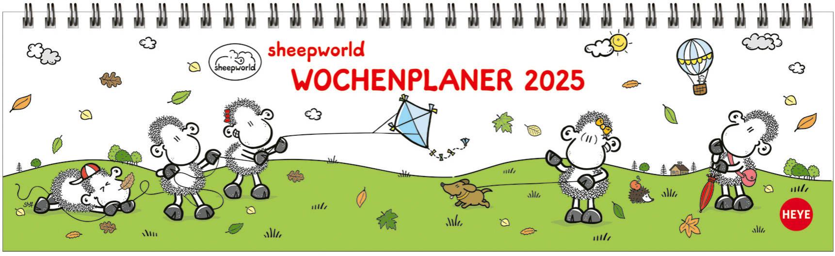 HEYE Wochenplaner Sheepworld 2025 21742+25 DE 32.5x9.3cm