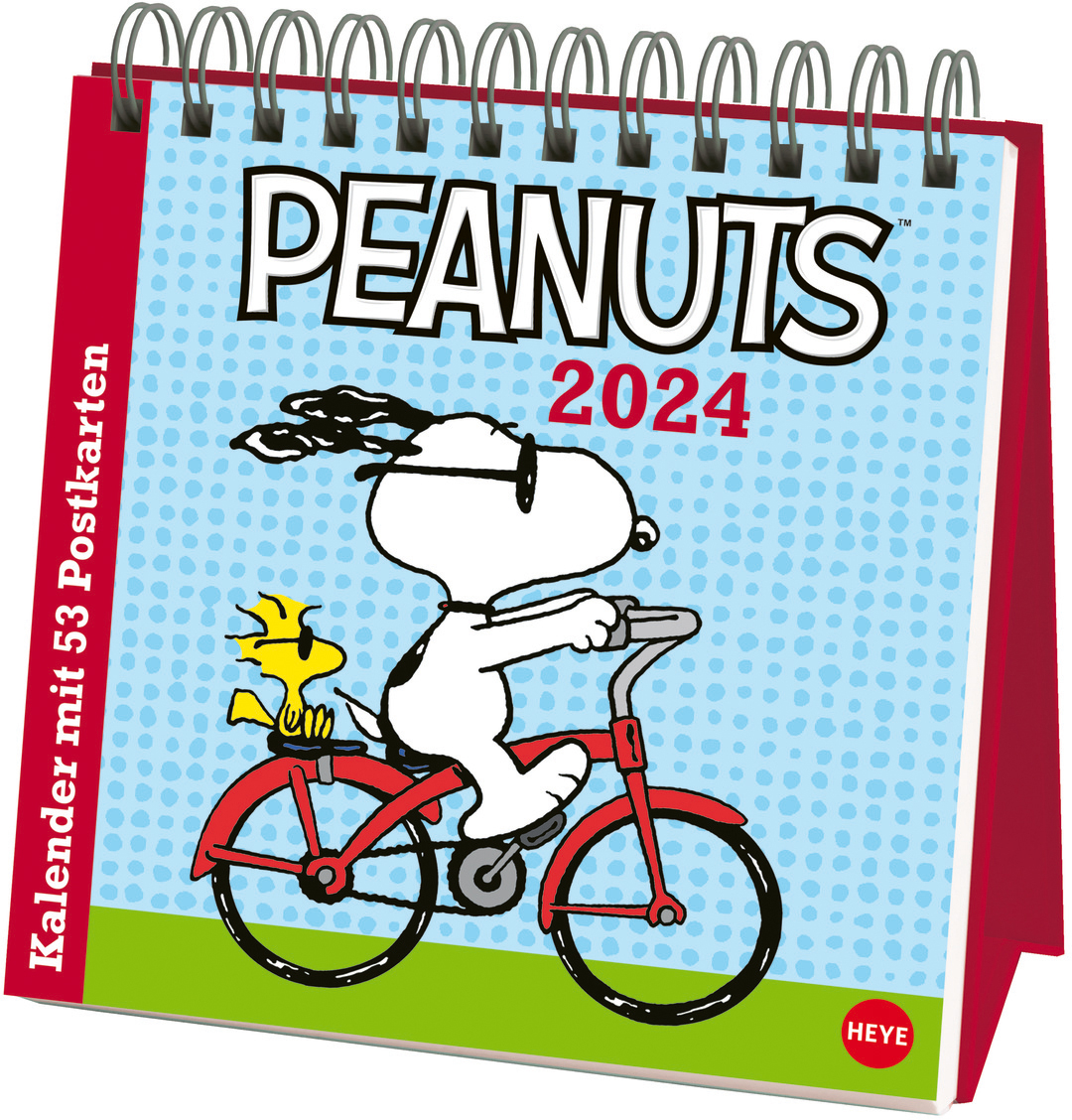 HEYE Postkartenkal. Peanuts 2024 22963 DE 16.5x17.7cm