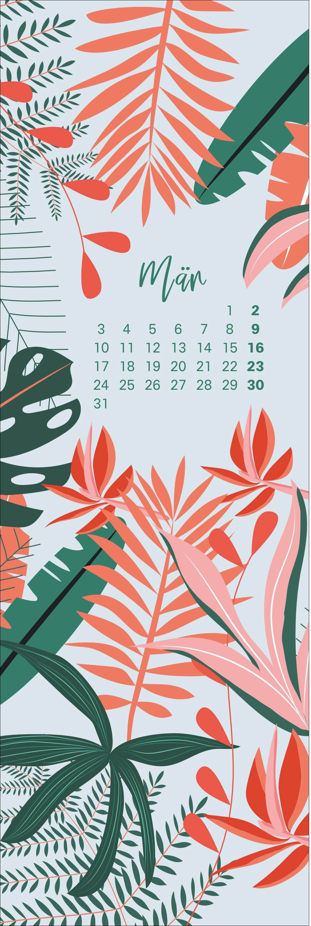 HEYE Lesezeichen-Kalender 2025 23459+25 1M/1S DE 6x18cm