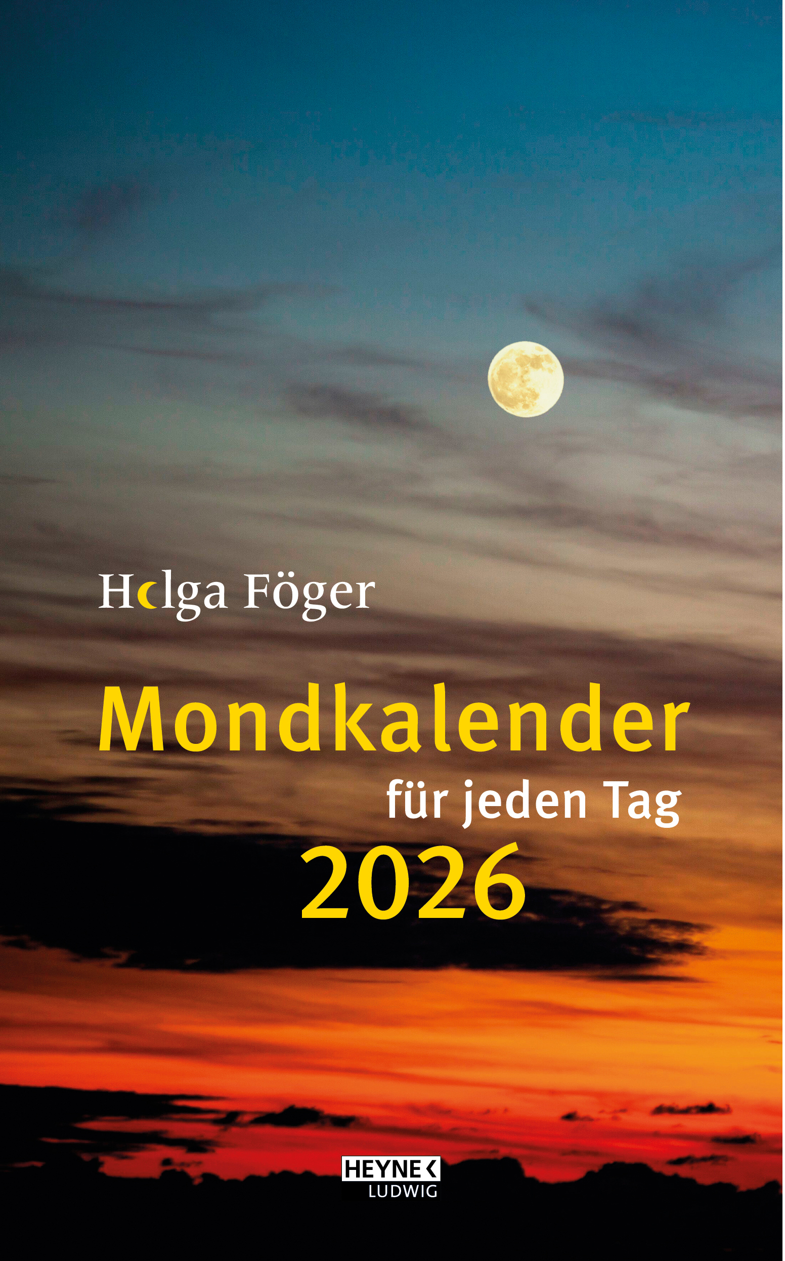 photo HEYNE Mondkalender f.jeden Tag 2026 9783453239555 1J/1P DE 13.5x21.5cm