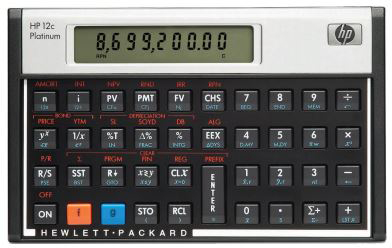 HP Calculatrice 12CPLAT Platinum
