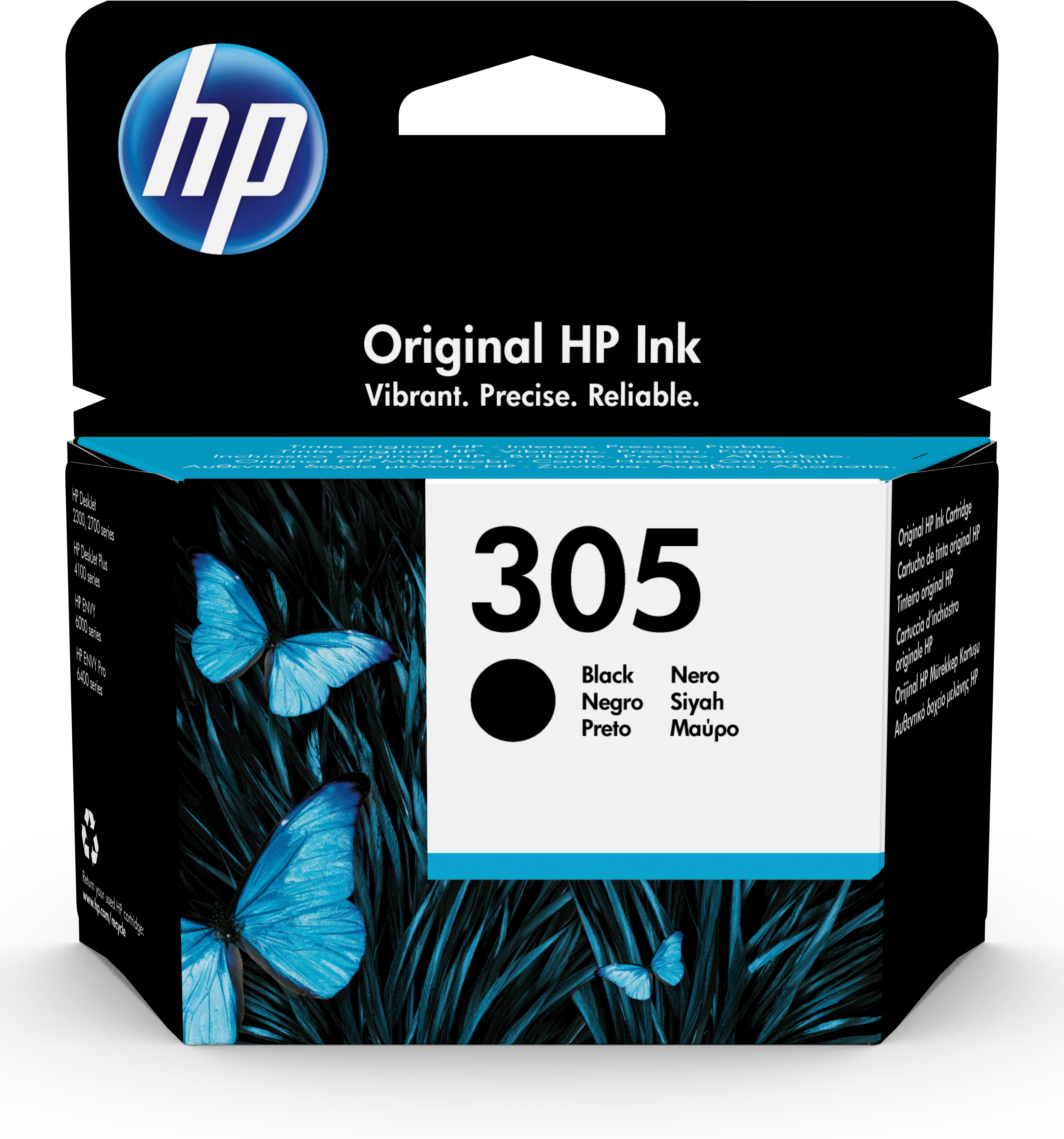 photo HP Cartouche d'encre 305 noir 3YM61AE#UUS DeskJet 2300/2700 120 pages