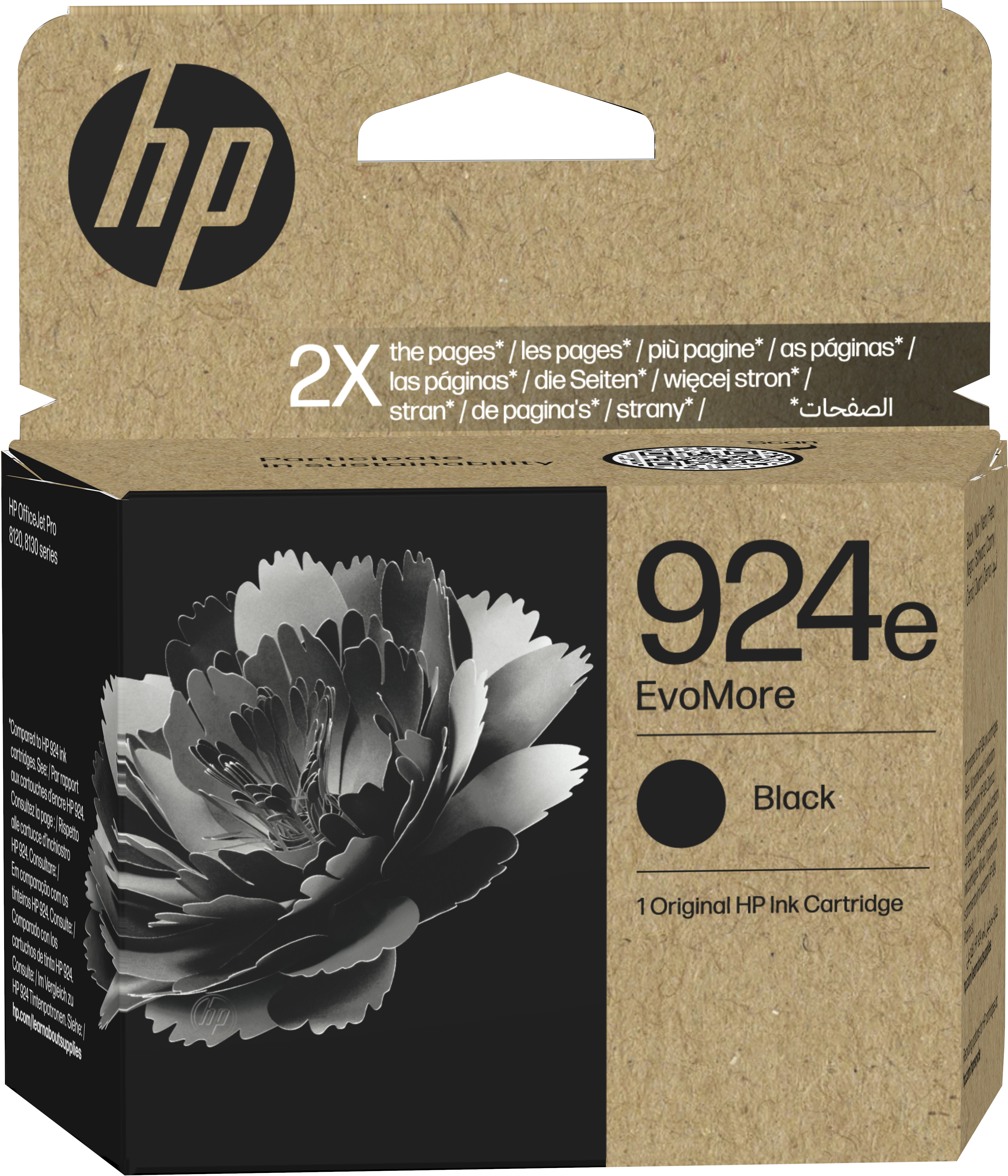 HP Tintenpatrone 924e schwarz 4K0V0NE#LS1 OJ Pro 8120/8130 1000 S.