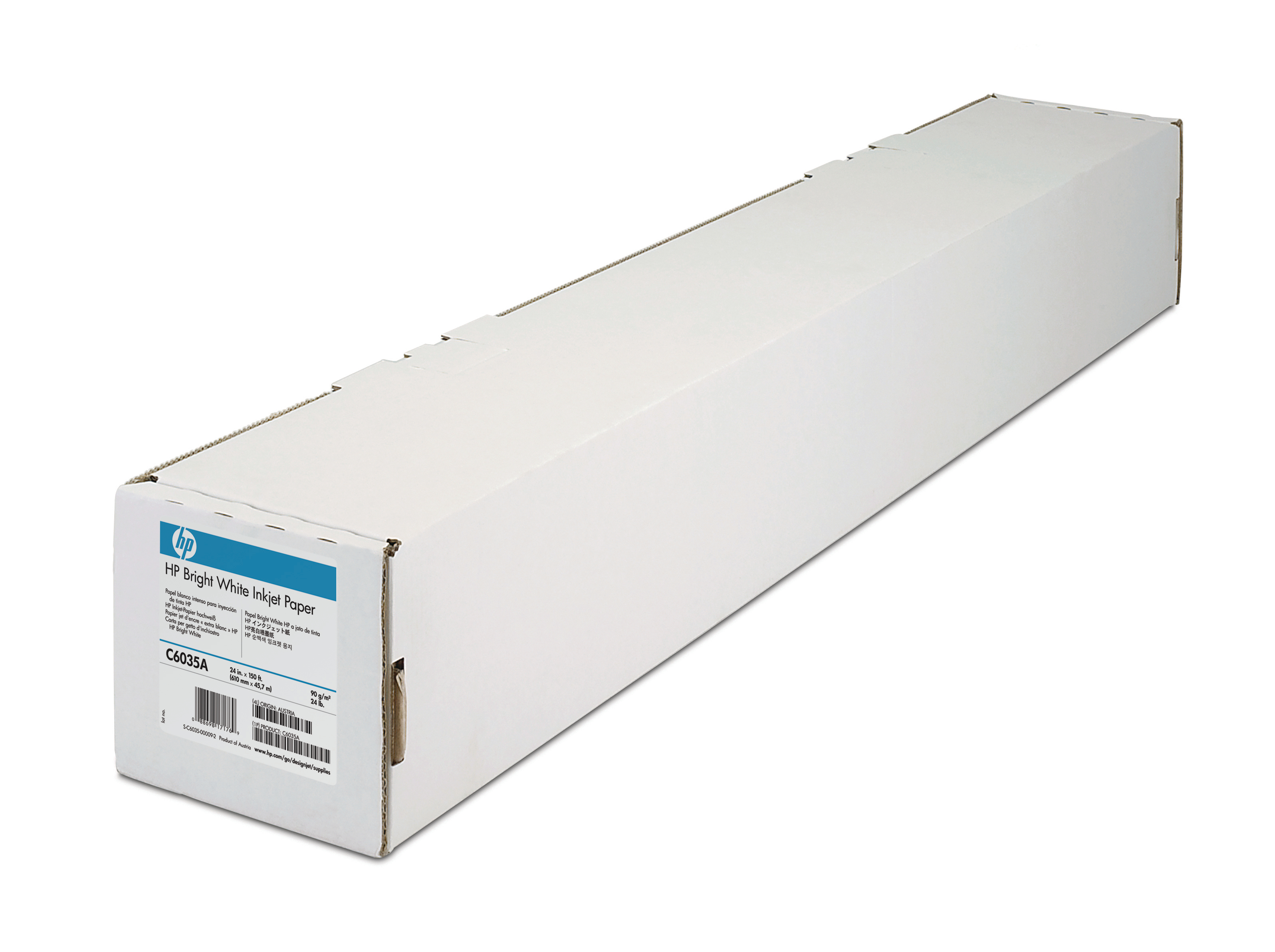 HP Bright White Paper 90g 45m C6035A DesignJet 650C 24 pouces