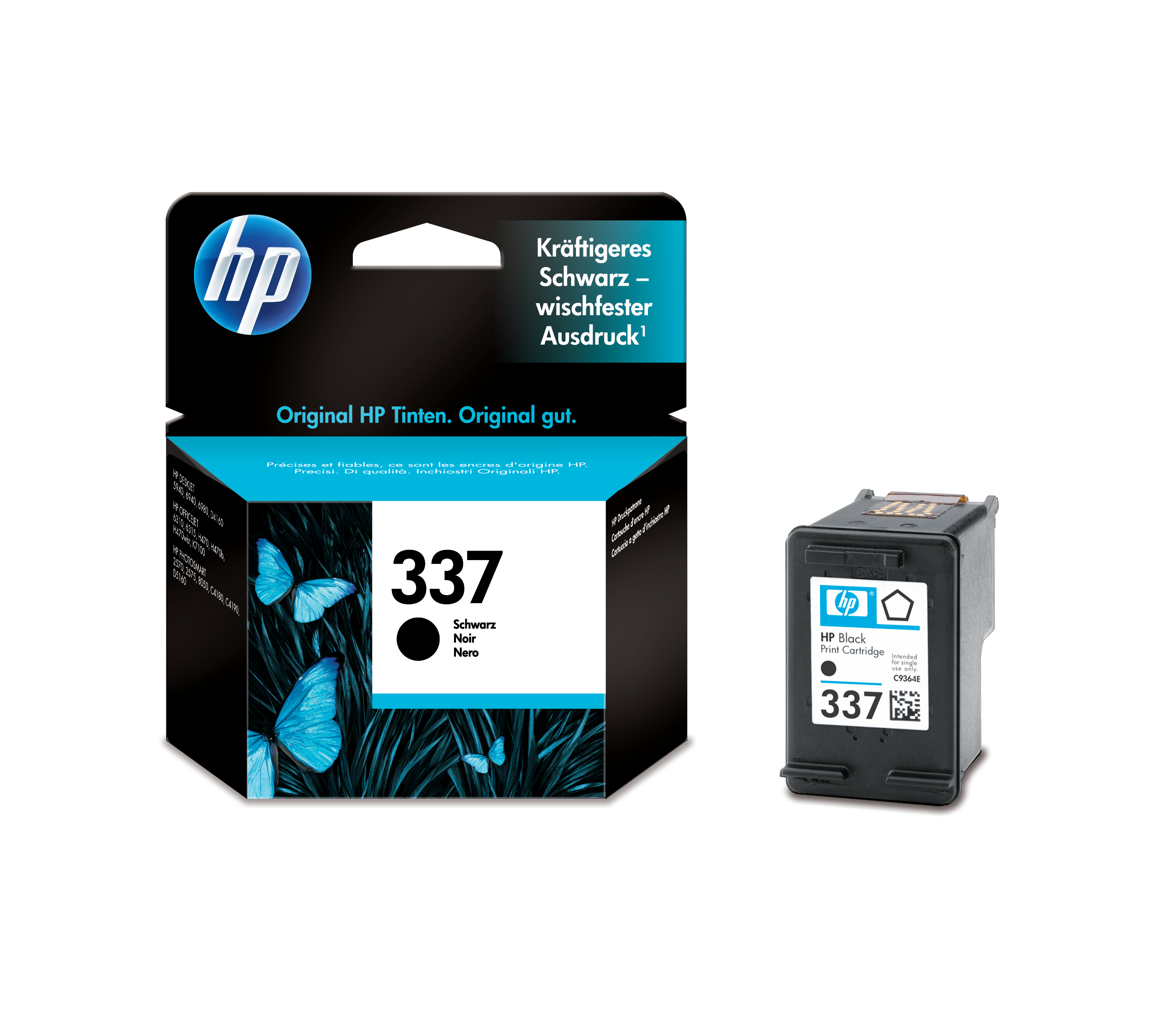 photo HP Cartouche d'encre 337 noir C9364EE PhotoSmart 8050 400 pages