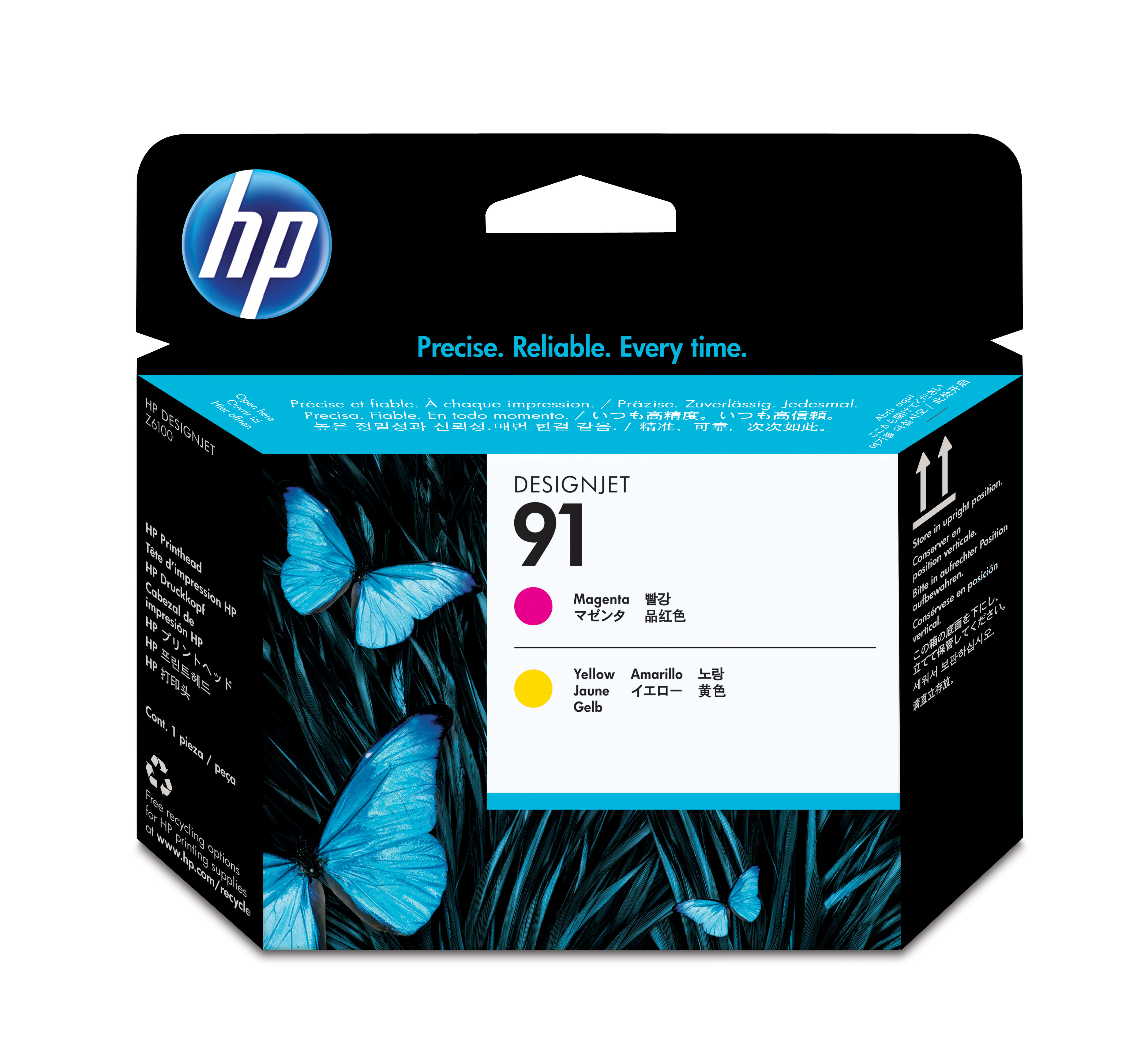 HP Tête d'impr. 91 magenta/jaune C9461A DesignJet Z6100