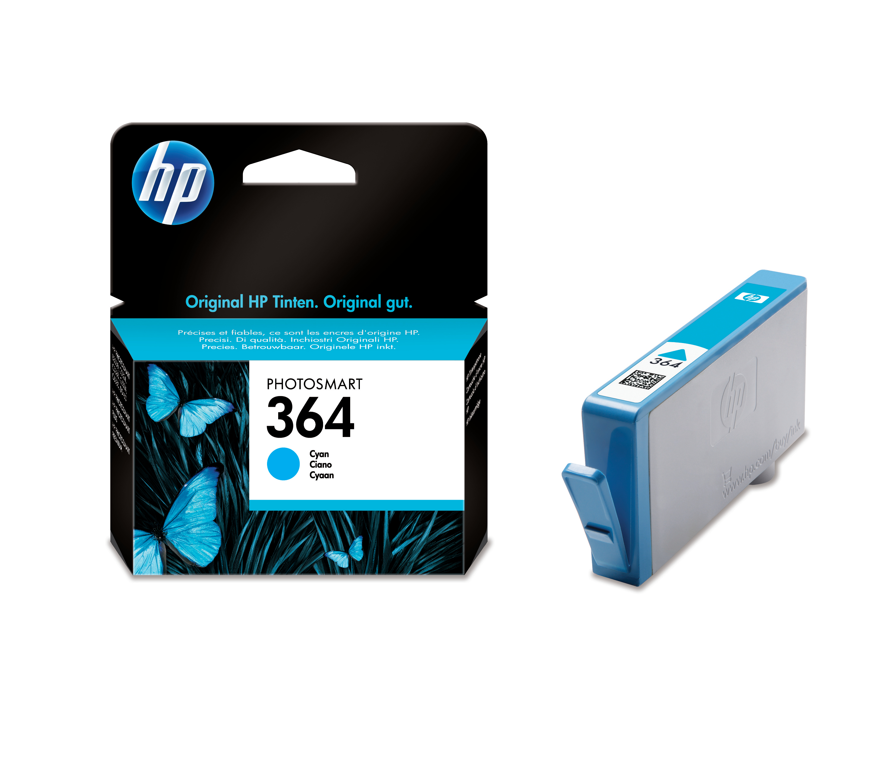 photo HP Cartouche d'encre 364 cyan CB318EE PhotoSmart D5460 300 pages