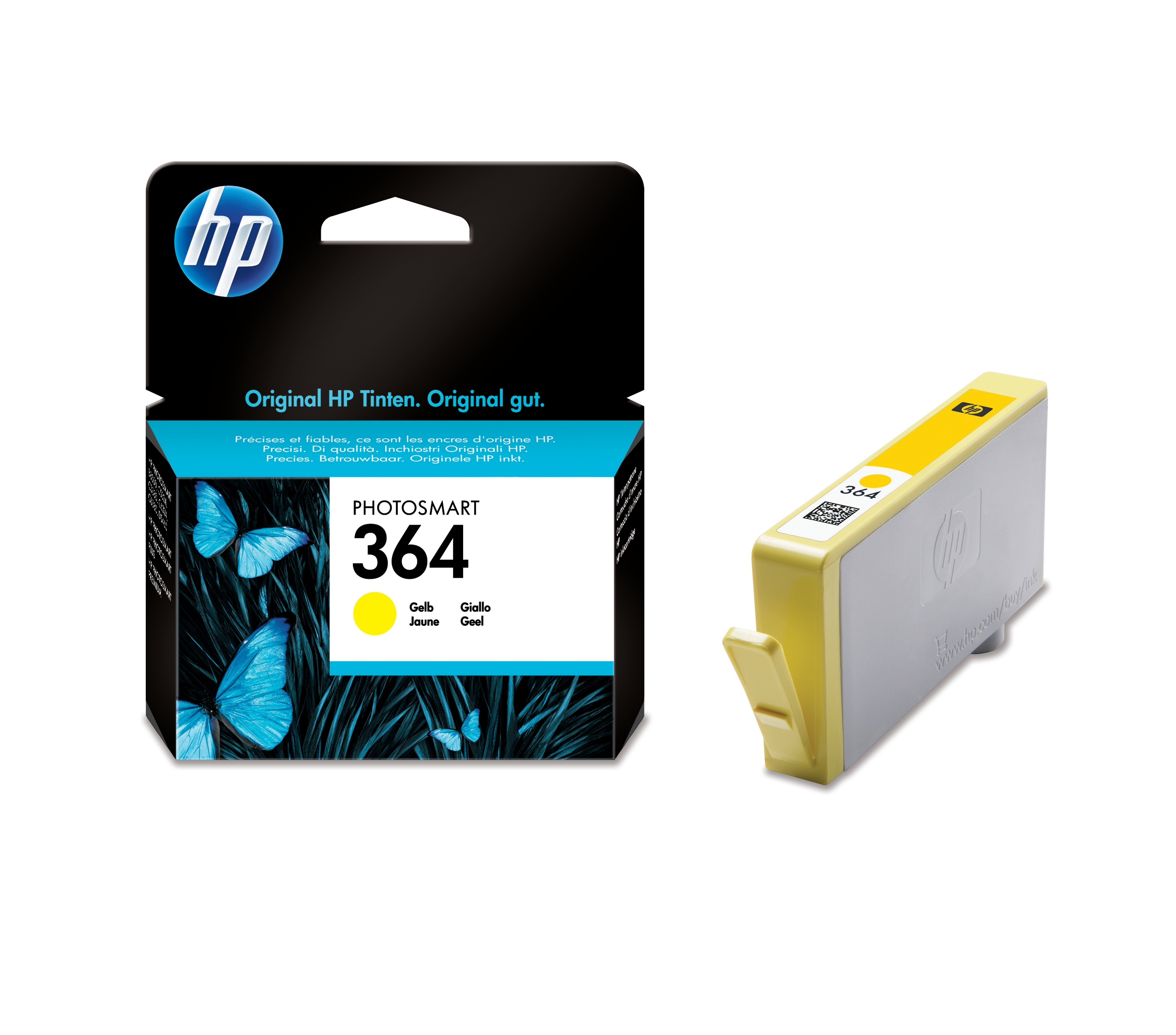 photo HP Cartouche d'encre 364 yellow CB320EE PhotoSmart D5460 300 pages