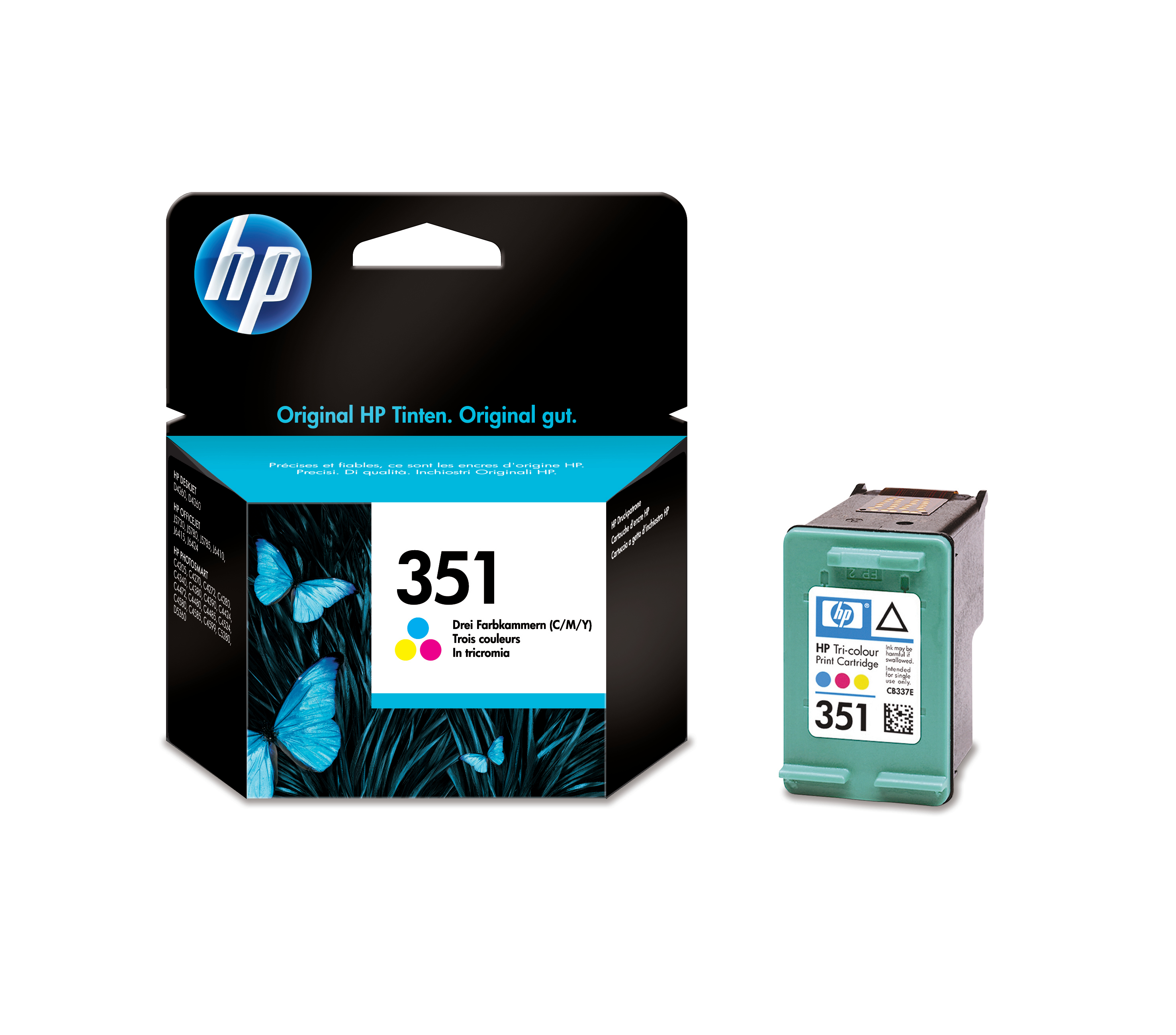 photo HP Cartouche d'encre 351 color CB337EE OfficeJet J 5780 170 pages
