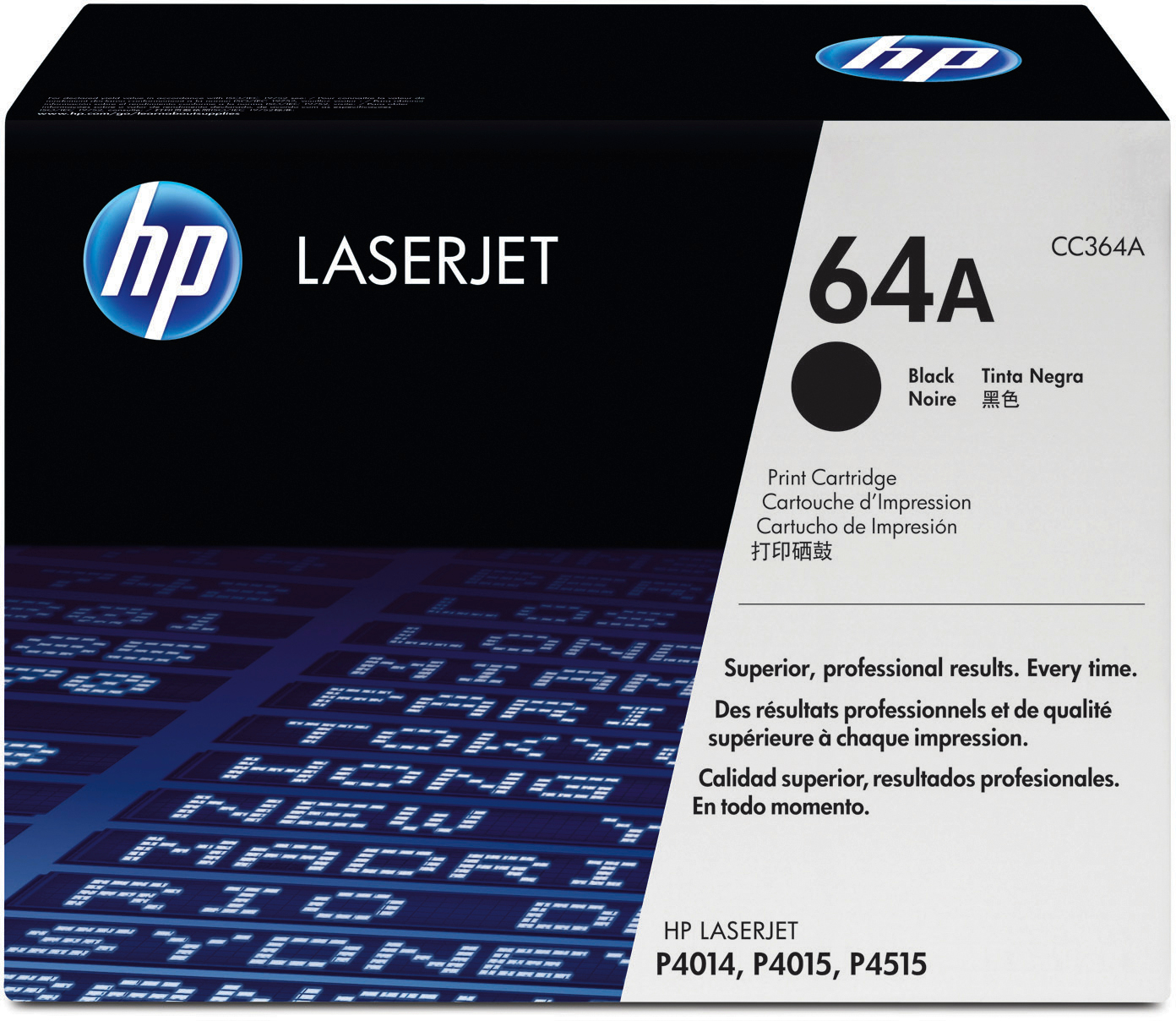photo HP Cartouche toner 64A noir CC364A LaserJet P4014 10'000 pages