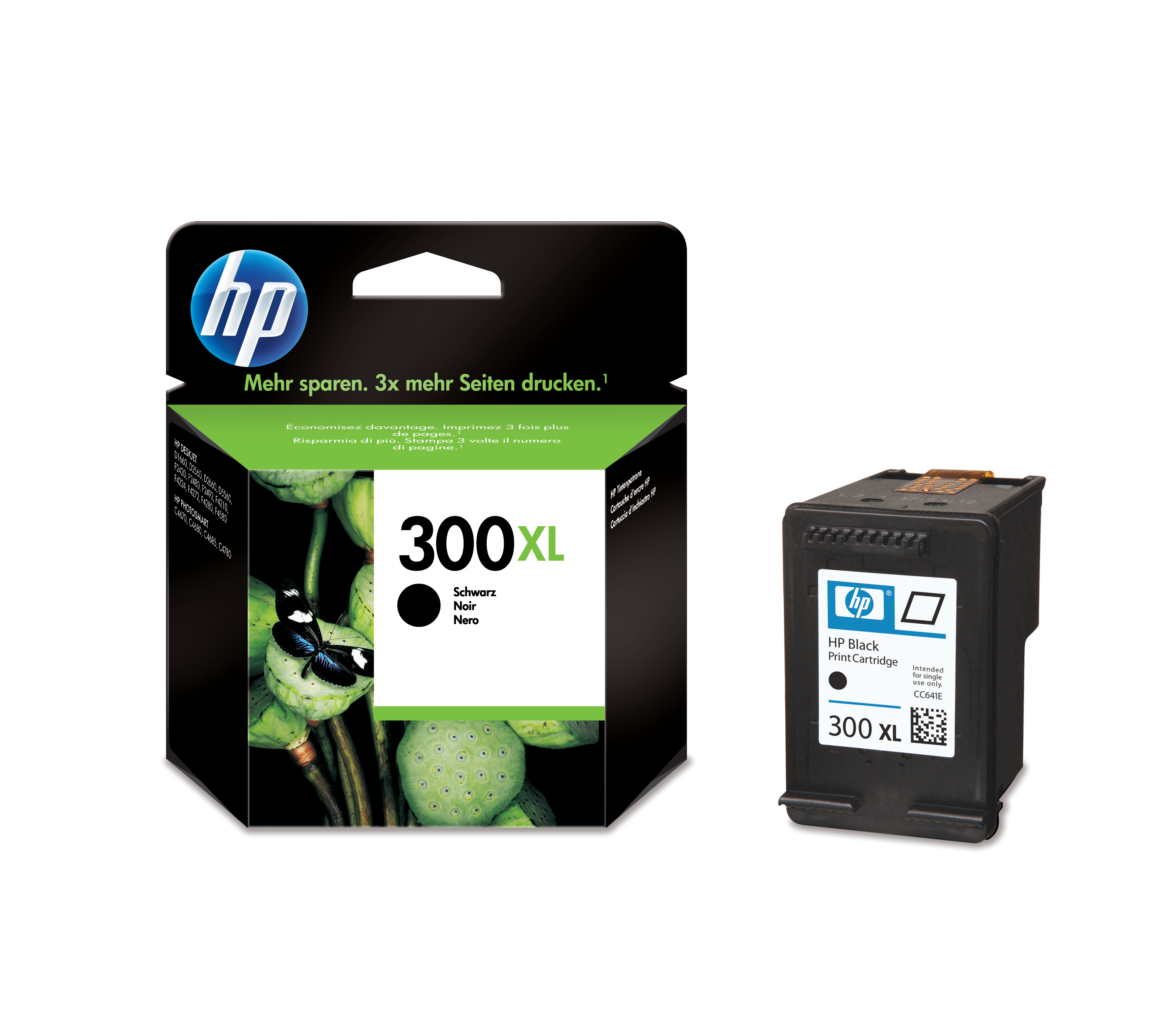 photo HP Cartouche d'encre 300XL noir CC641EE DeskJet D2560 600 pages