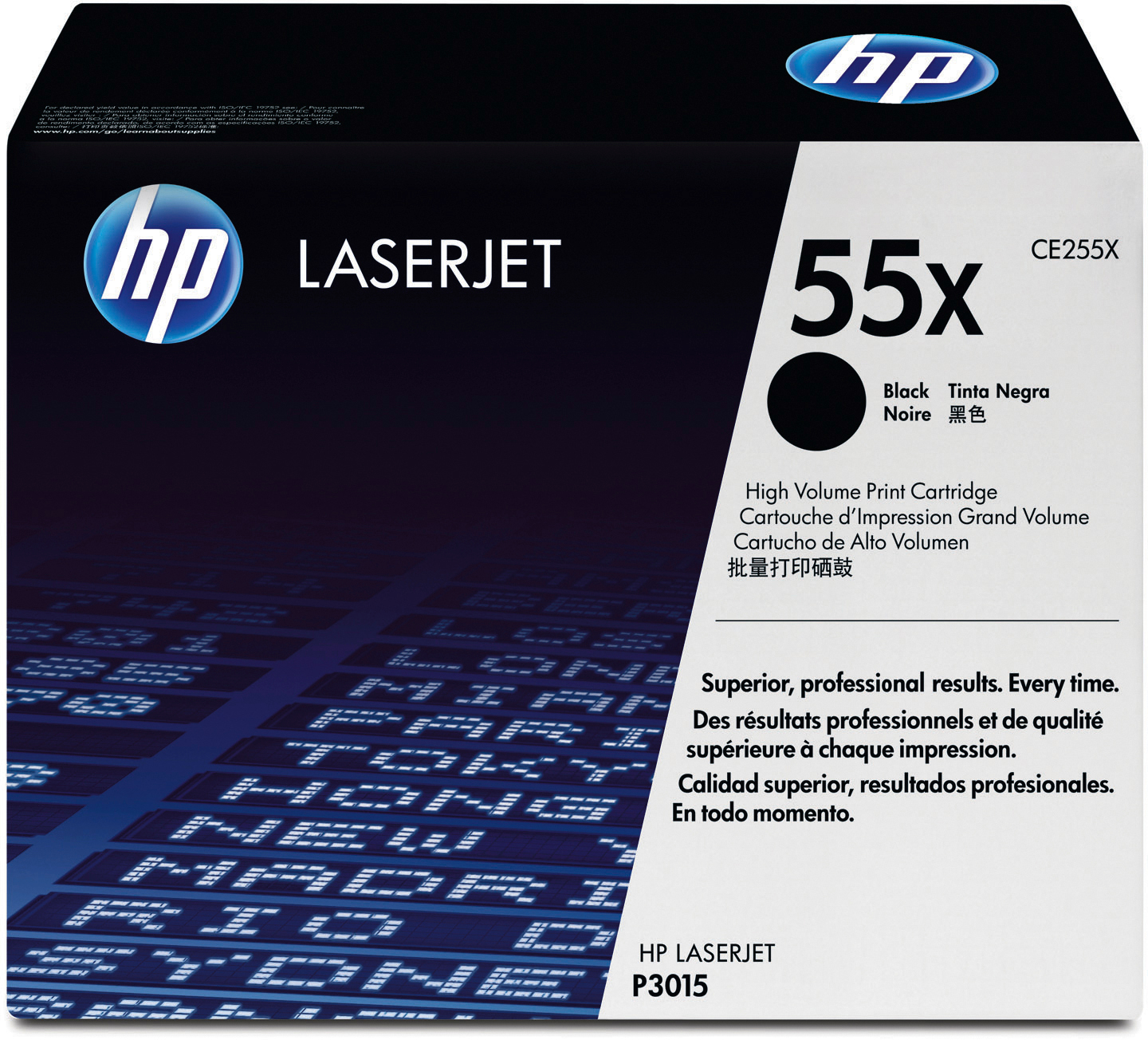 photo HP Cartouche toner 55X noir CE255X LaserJet P3015 12'500 pages