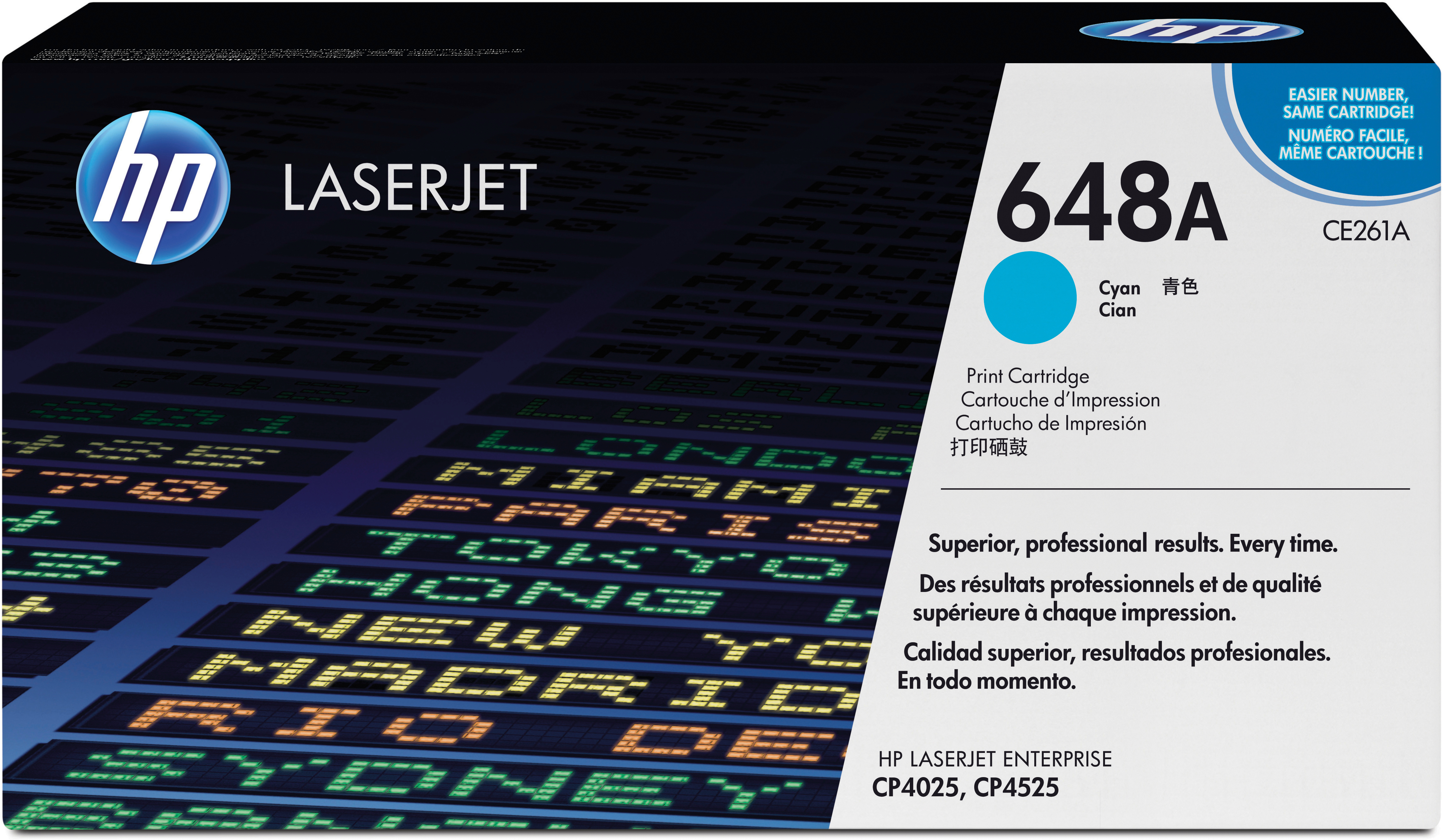 photo HP Cartouche toner 648A cyan CE261A Color LJ CP4025 11'000 pages