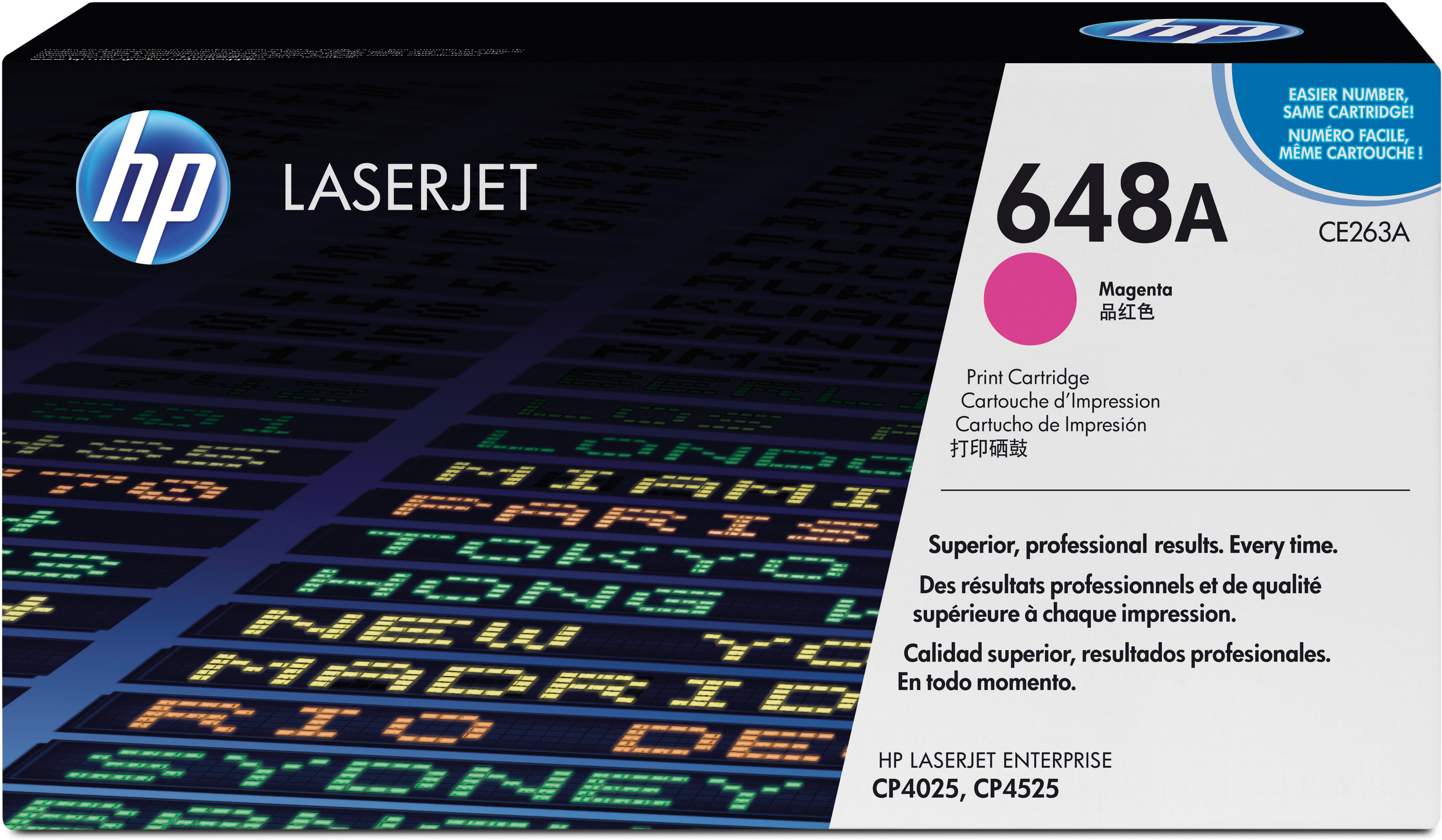 photo HP Cartouche toner 648A magenta CE263A Color LJ CP4025 11'000 pages