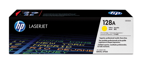 photo HP Cartouche toner 128A yellow CE322A Color LJ Pro CM1415 1300 p.