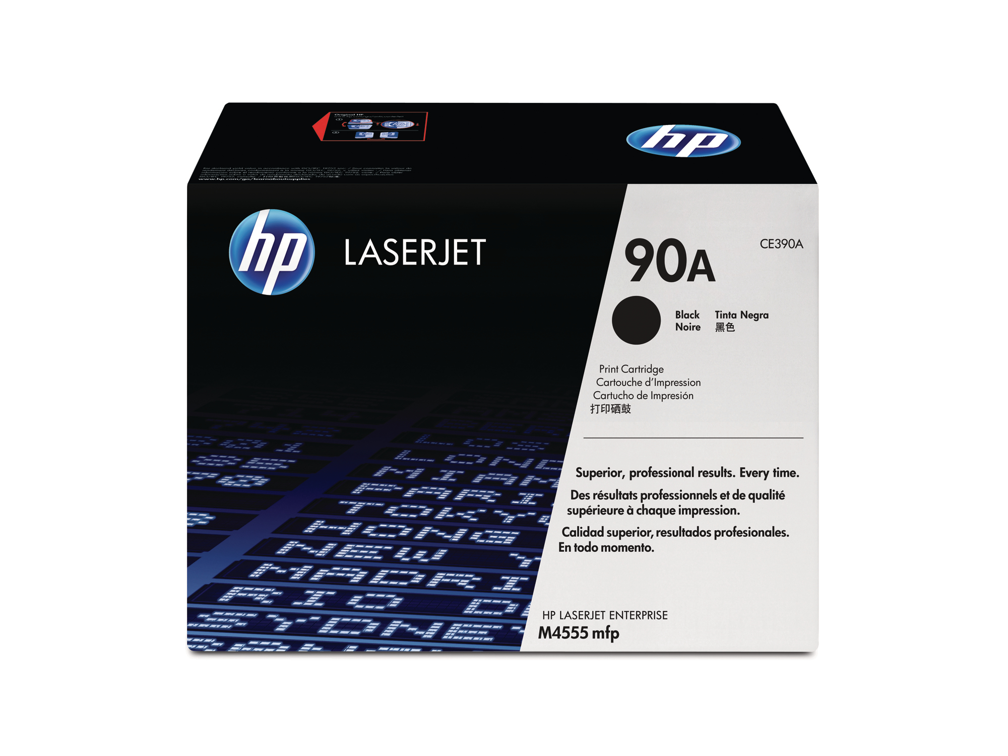 photo HP Cartouche toner 90A noir CE390A LaserJet M4555 10'000 pages