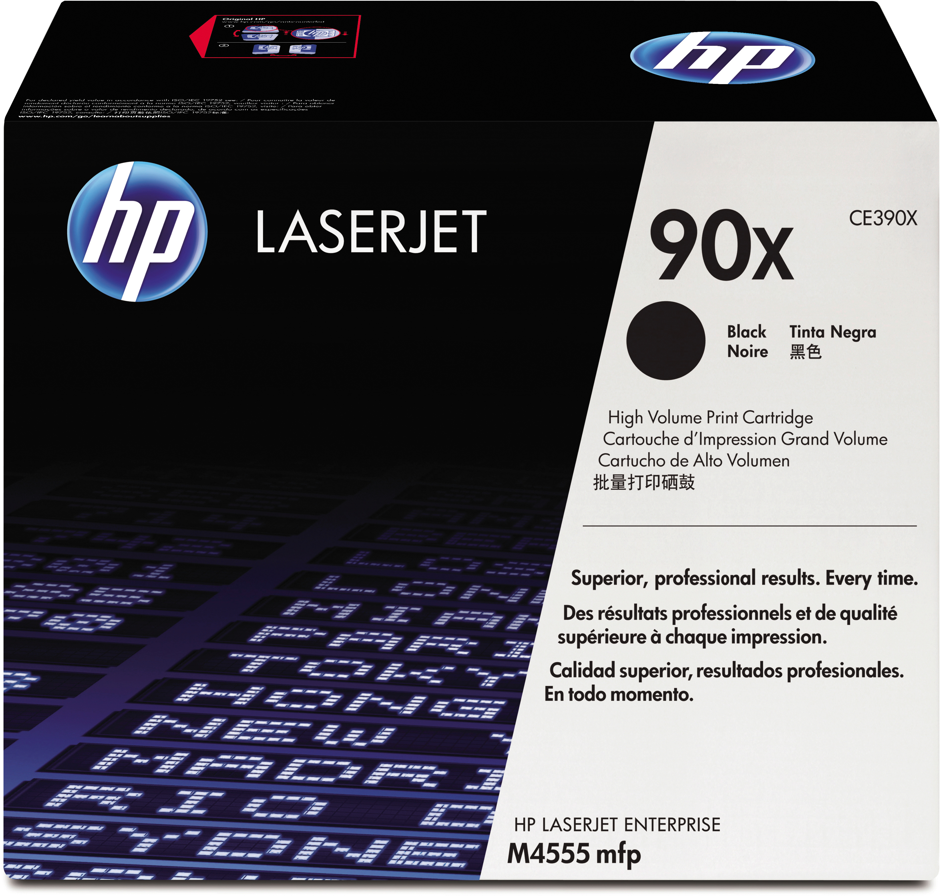 photo HP Cartouche toner 90X noir CE390X LaserJet M4555 24'000 pages