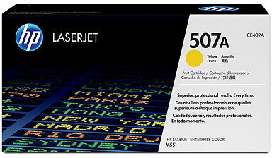 photo HP Cartouche toner 507A yellow CE402A LJ Enterprise 500 Col. 6000 p.