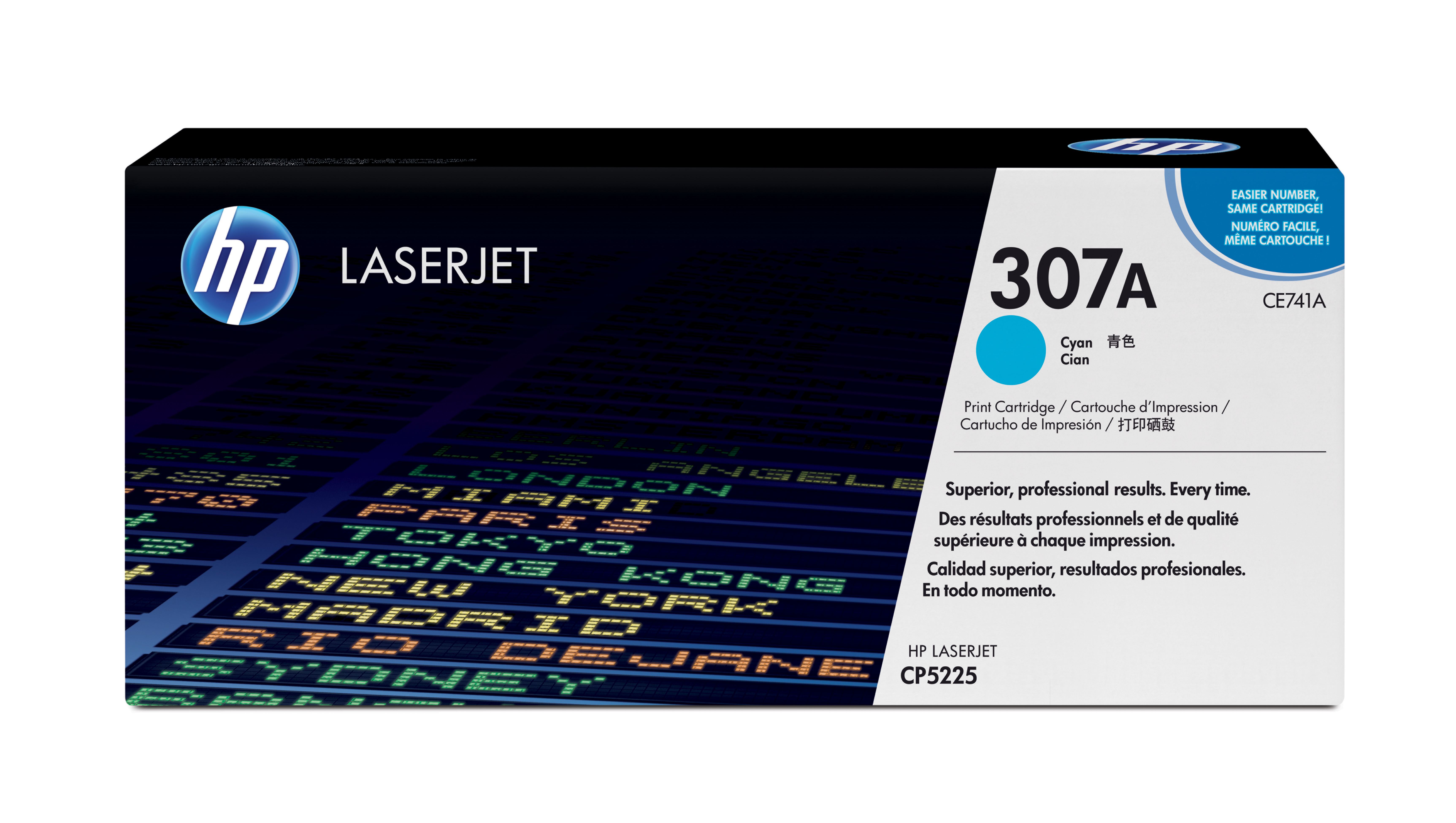 photo HP Cartouche toner 307A cyan CE741A Color LJ CP5225 7300 pages