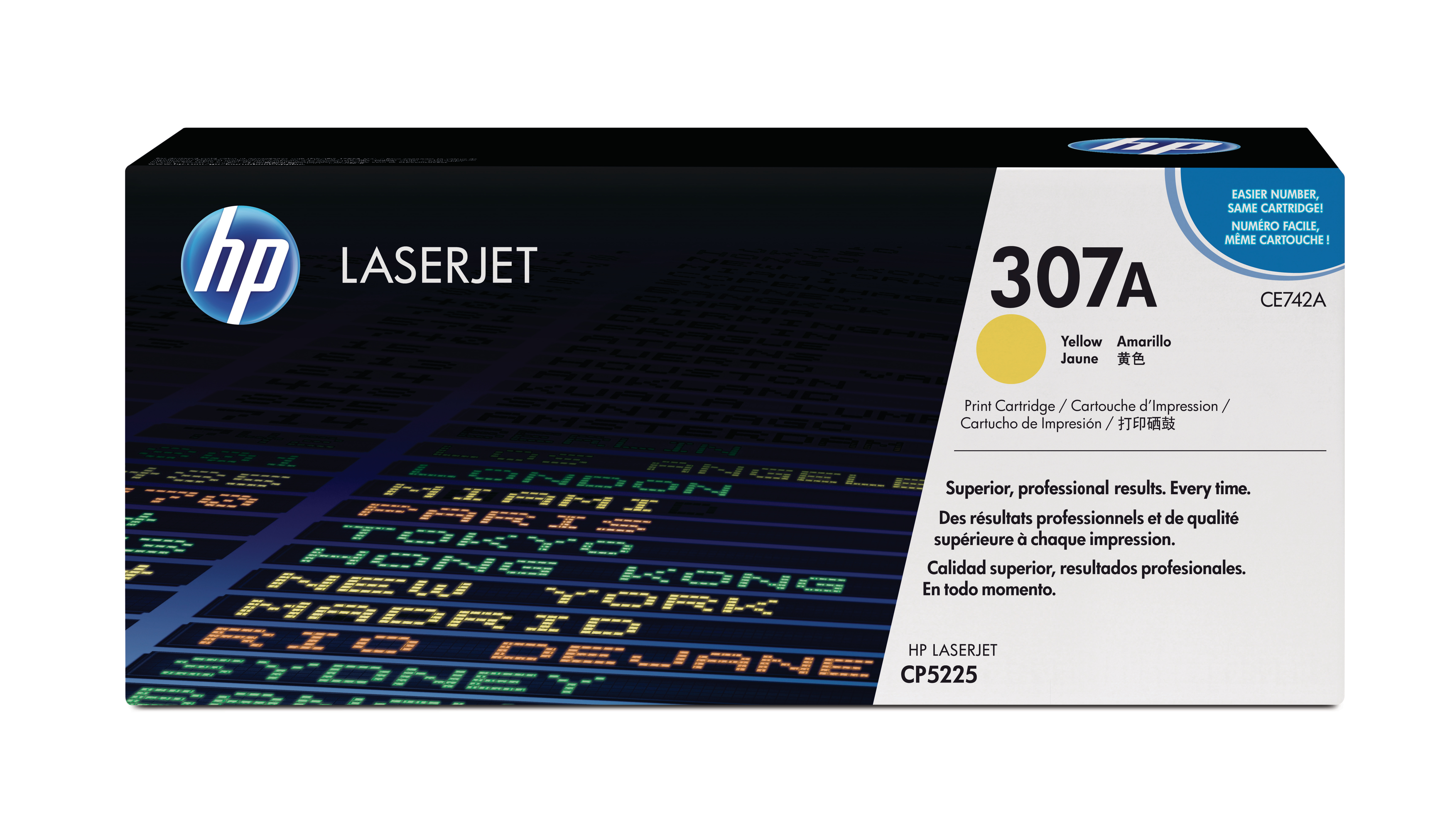 photo HP Cartouche toner 307A yellow CE742A Color LJ CP5225 7300 pages