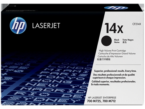 photo HP Cartouche toner 14X noir CF214X LJ Enterpr.700 M712 17'500 p.