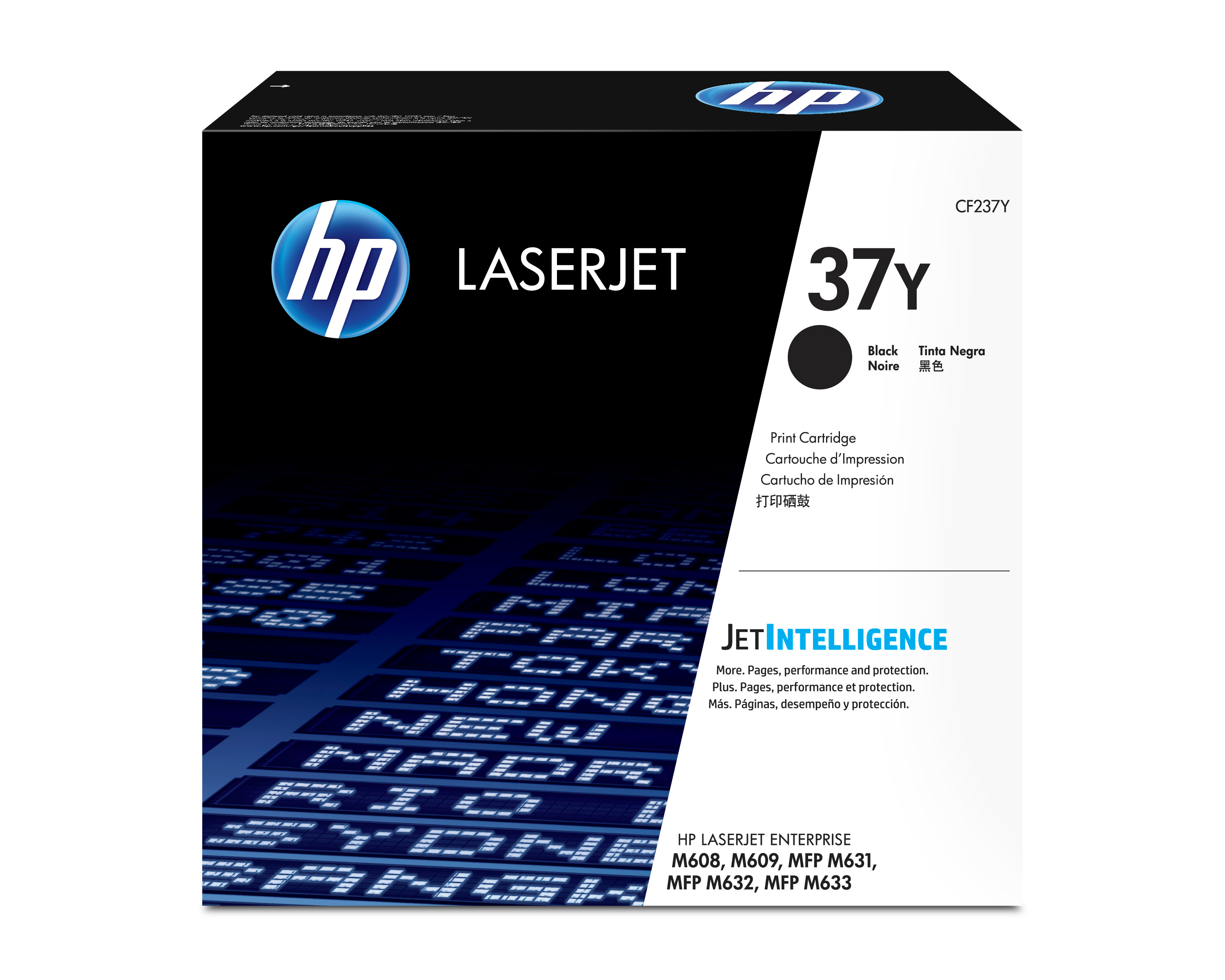 photo HP Cartouche Toner 37Y noir CF237Y LJ Enterprise M608 41'000 p.