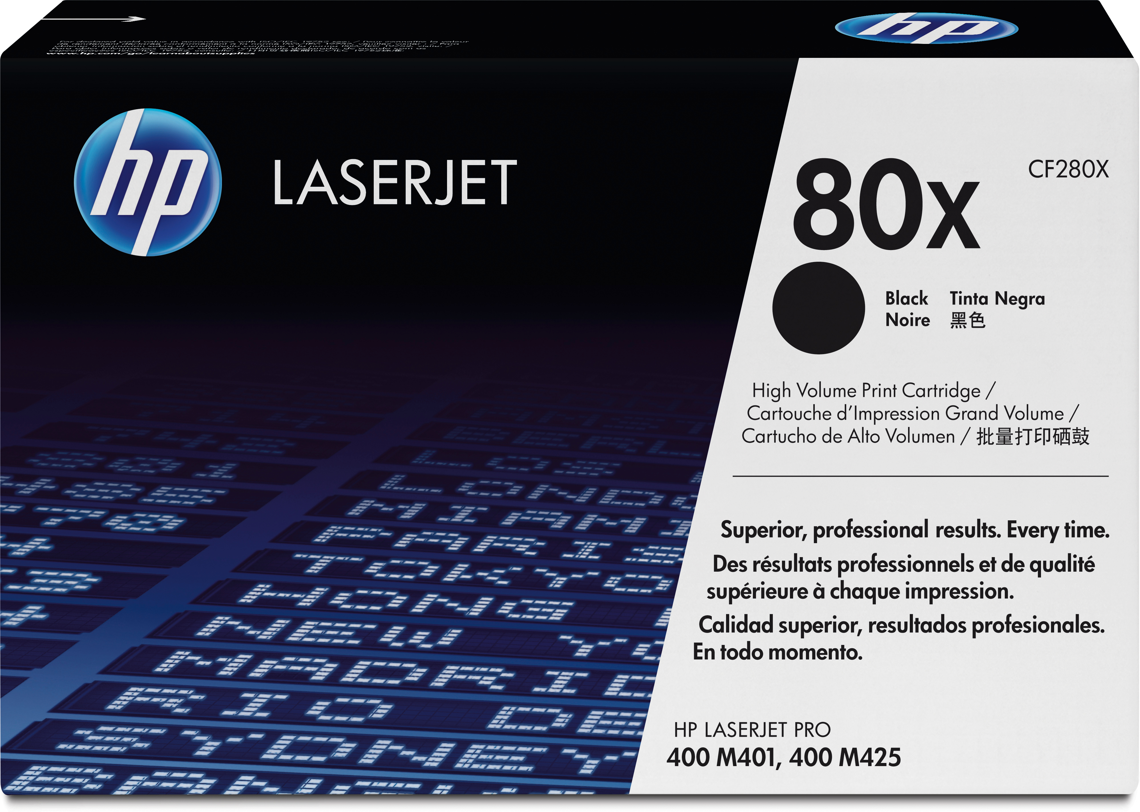 photo HP Cartouche toner 80X noir CF280X LaserJet Pro 400 6900 pages