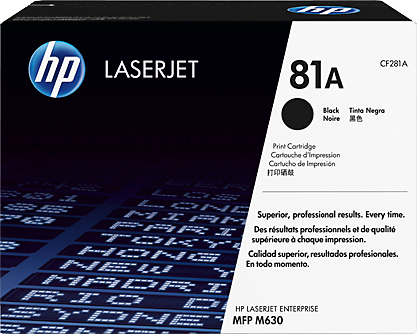 photo HP Cartouche toner 81A noir CF281A LJ Enterprise M630 10'500 p.