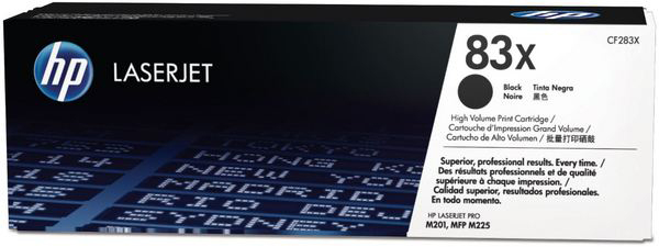 photo HP Cartouche toner 83X noir CF283X LaserJet Pro M225 2200 p.