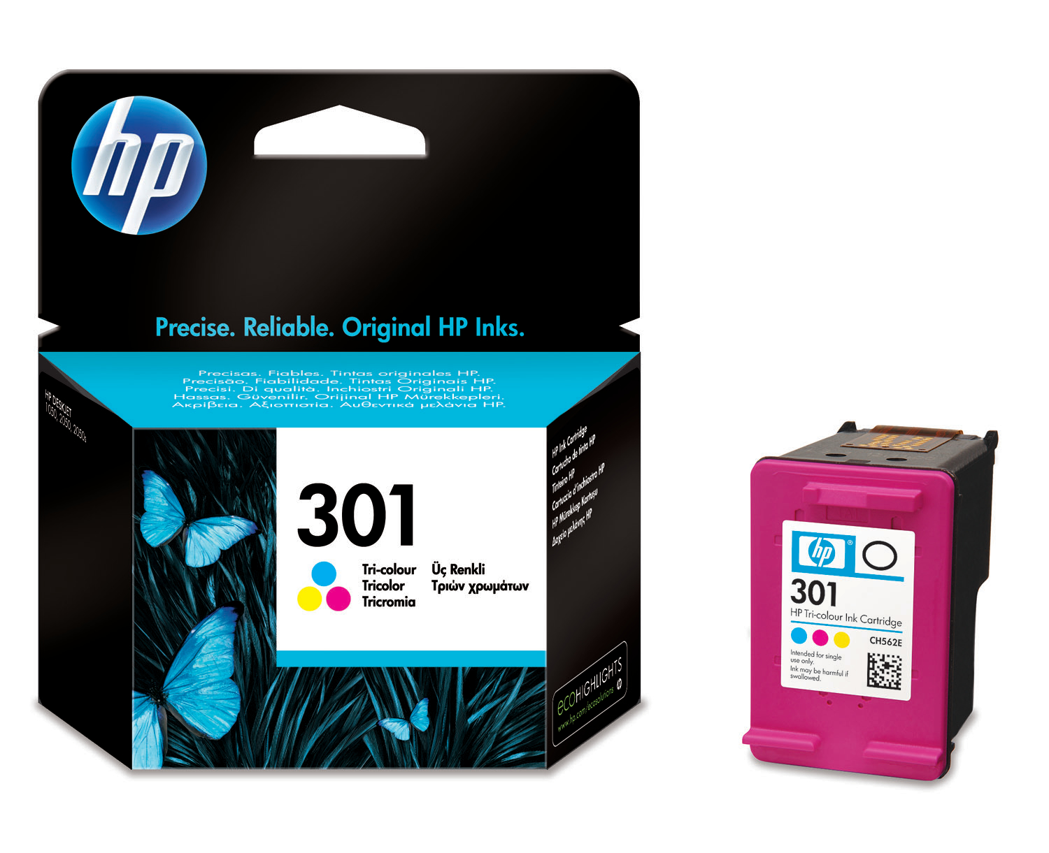 HP Tintenpatrone 301 color CH562EE DeskJet 2050 165 Seiten<br>