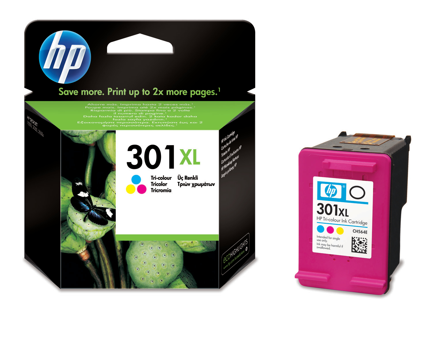 HP Tintenpatrone 301XL color CH564EE DeskJet 2050 330 Seiten<br>