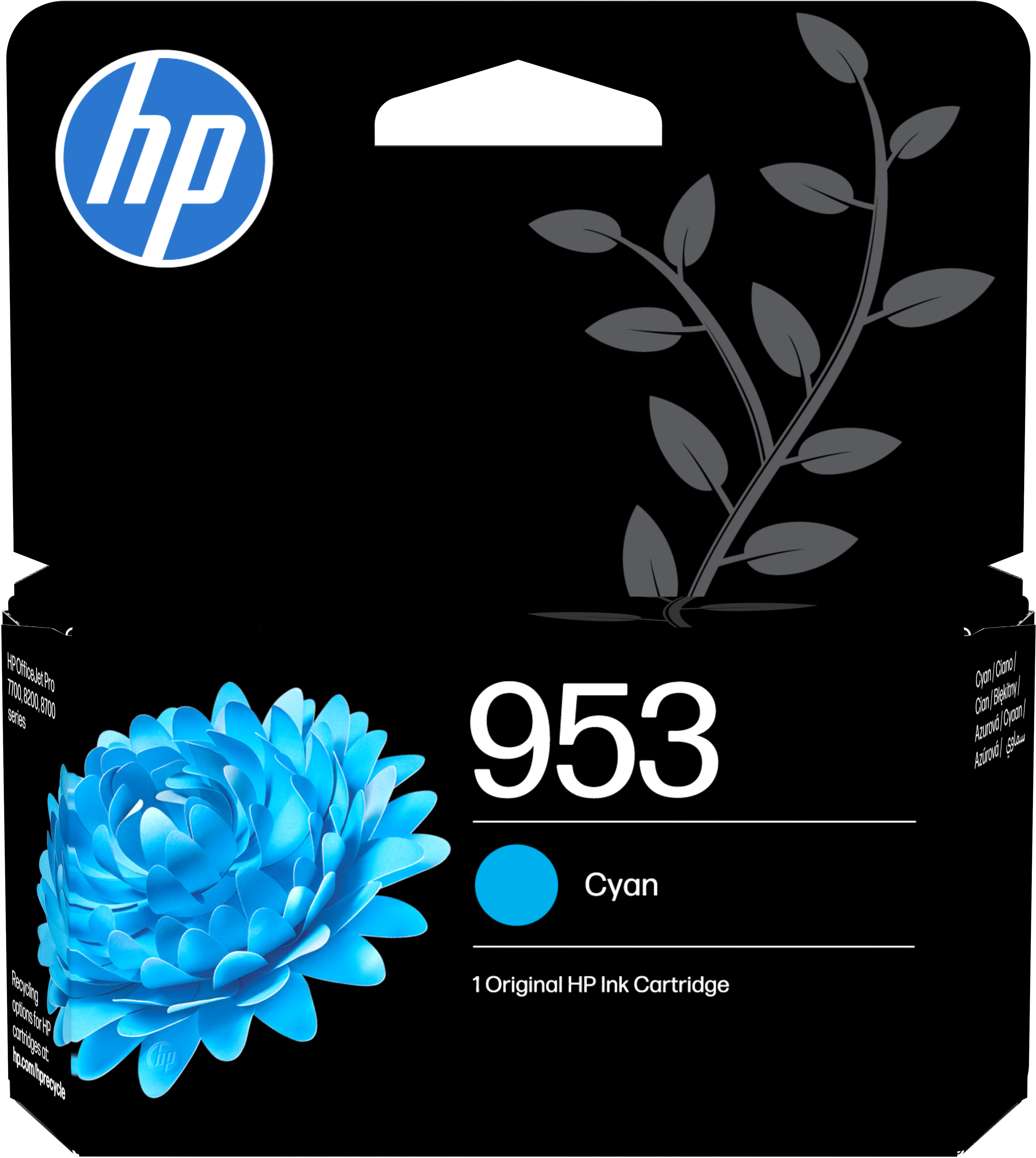 HP Tintenpatrone 953 cyan F6U12AE#LS1 OfficeJet Pro 8710 630 S.