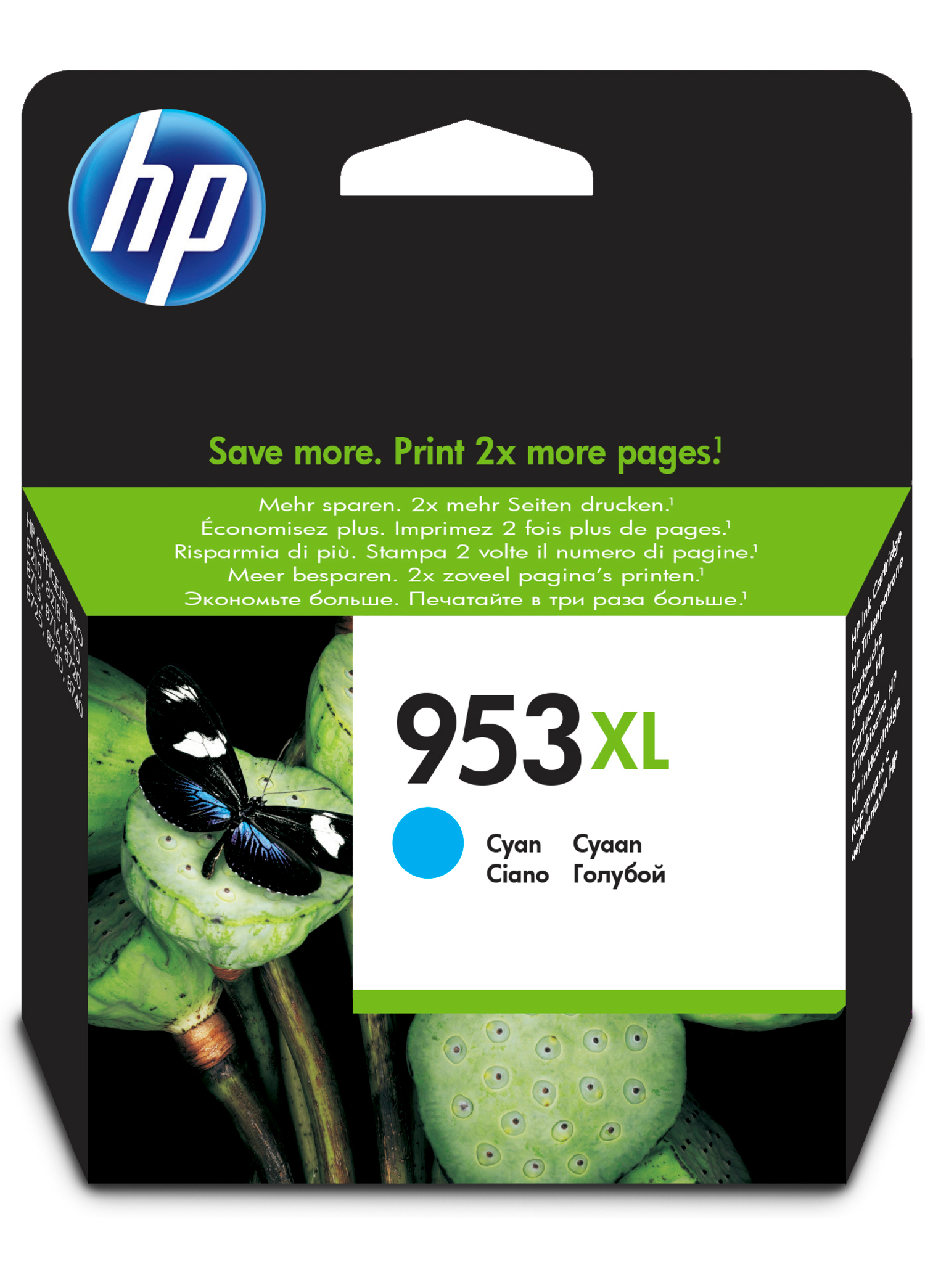 HP Tintenpatrone F6U16AE 953XL cyan<br>