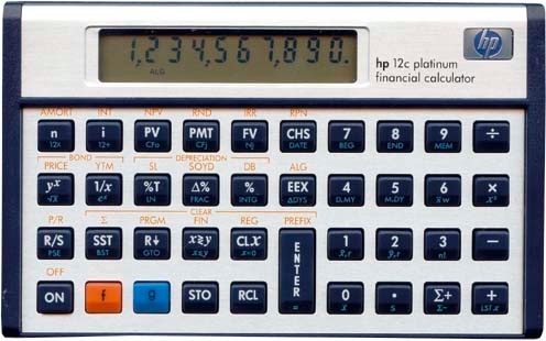 HP Calculatrice Platinum HP-12C-PT B1 D/I/F/E