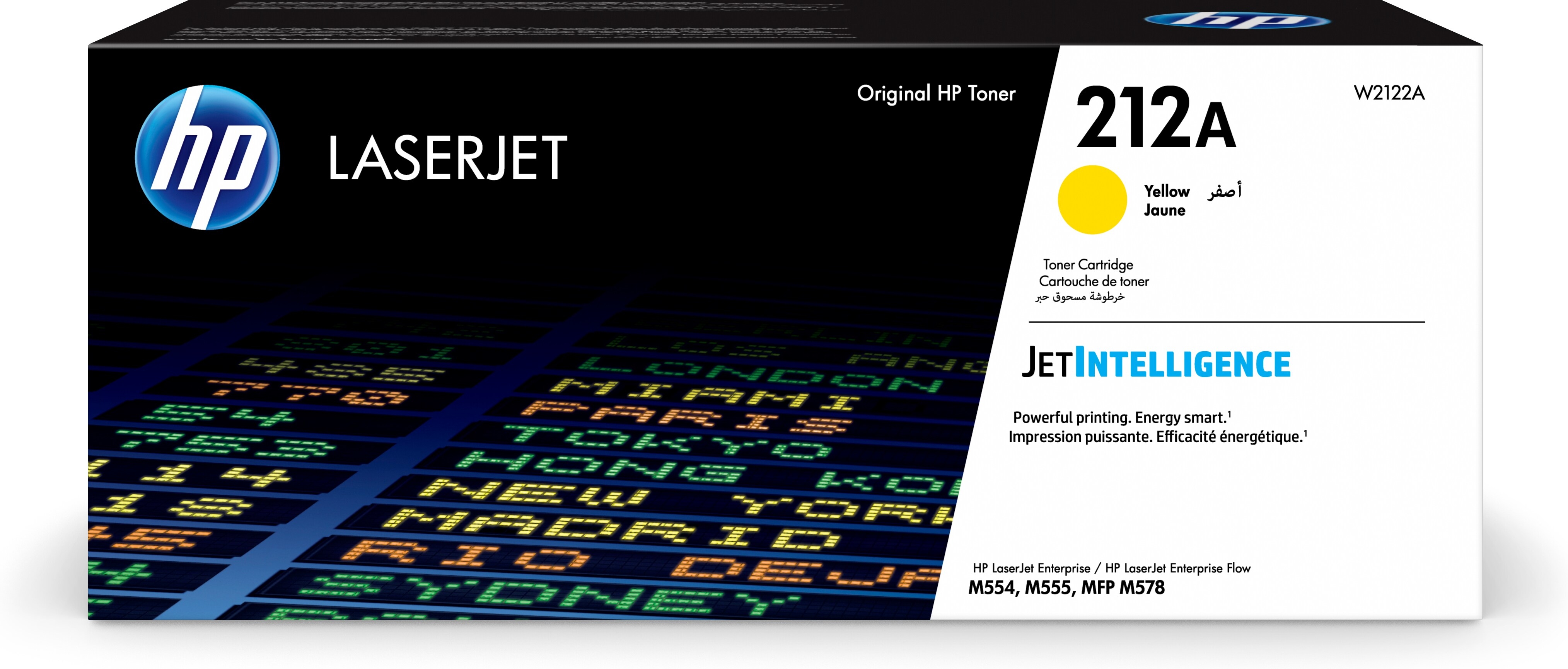 photo HP Cartouche toner 212A yellow W2122A CLJ Ent.M554/MFP M578 4500 p.