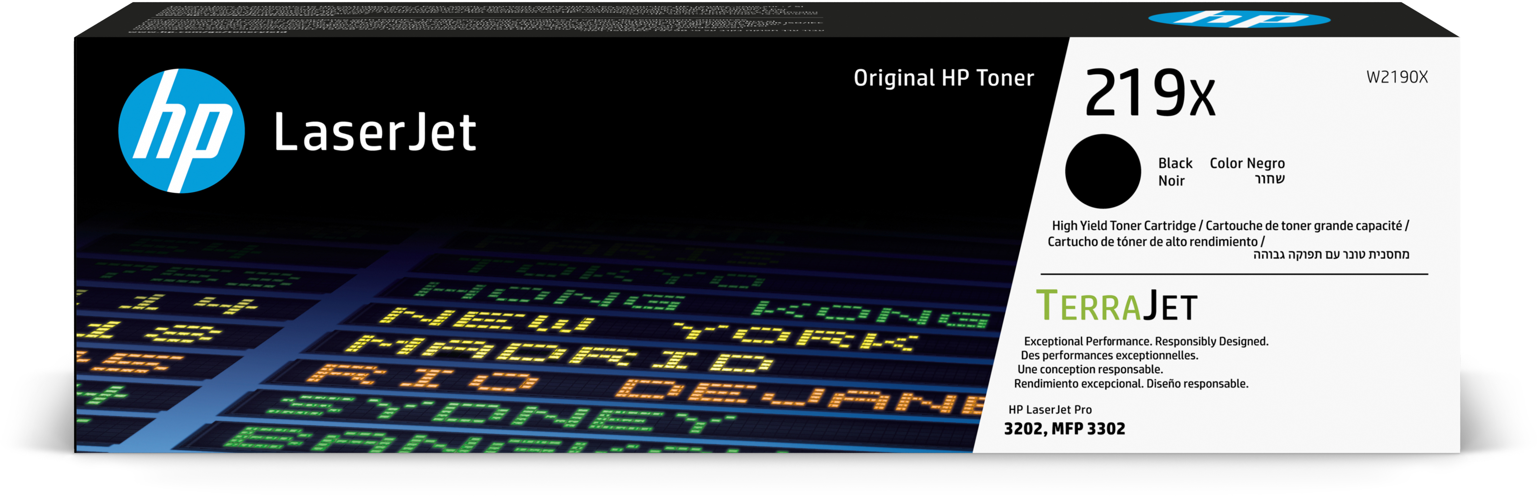photo HP Cartouche toner 219X noir W2190X CLJ Pro 3202/MFP 3302 3200 p.