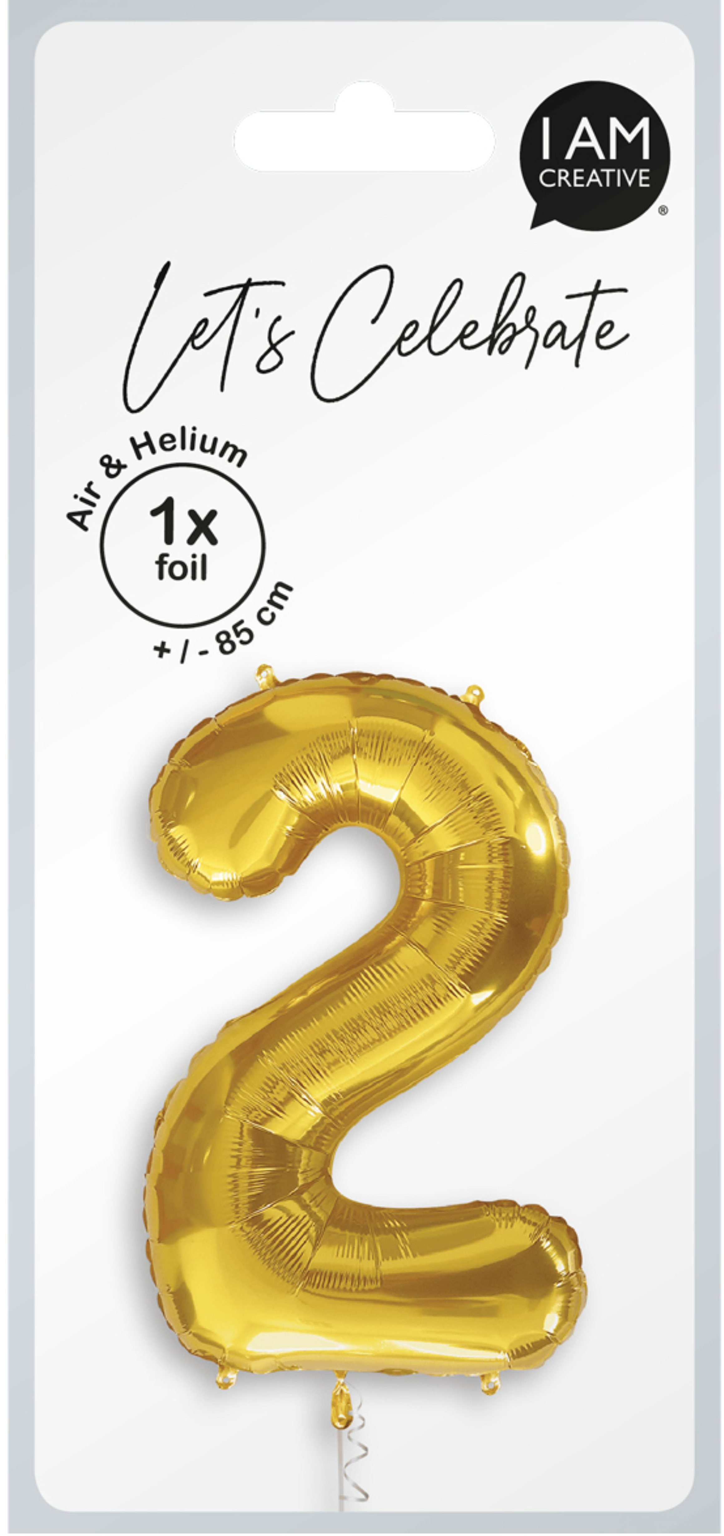photo I AM CREATIVE Ballon plastique no. 2 85cm 1000-1047 or