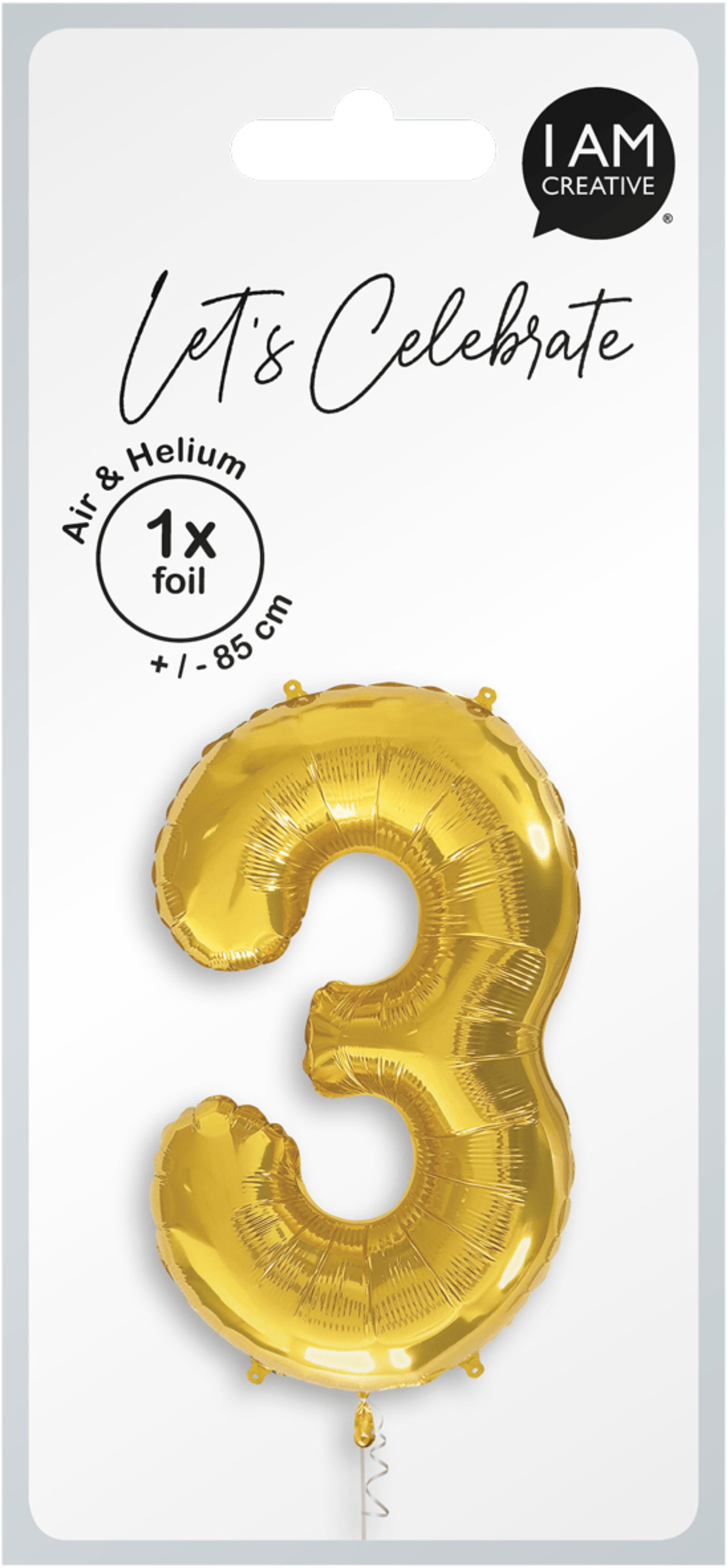 photo I AM CREATIVE Ballon plastique no. 3 85cm 1000-1048 or