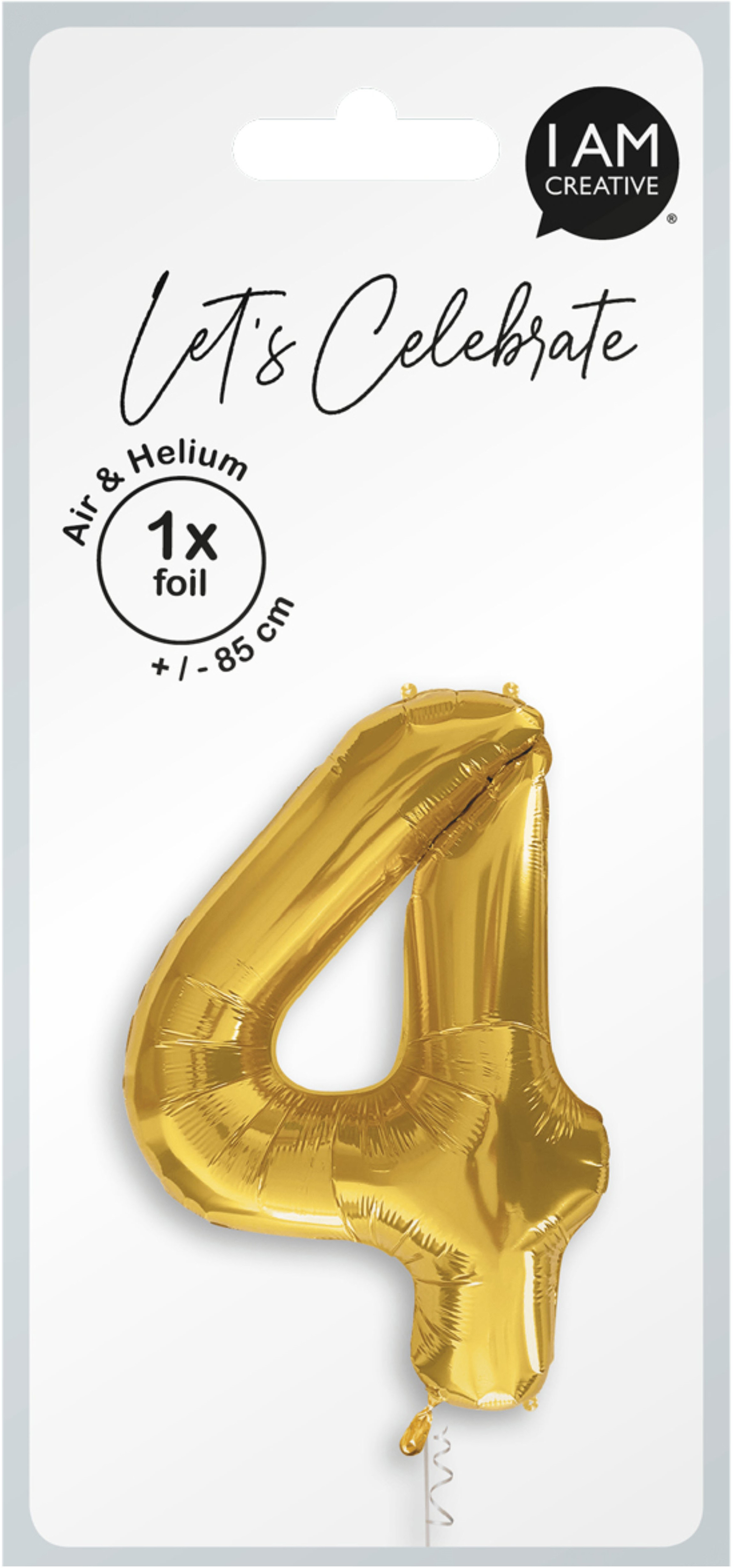 photo I AM CREATIVE Ballon plastique no. 4 85cm 1000-1049 or