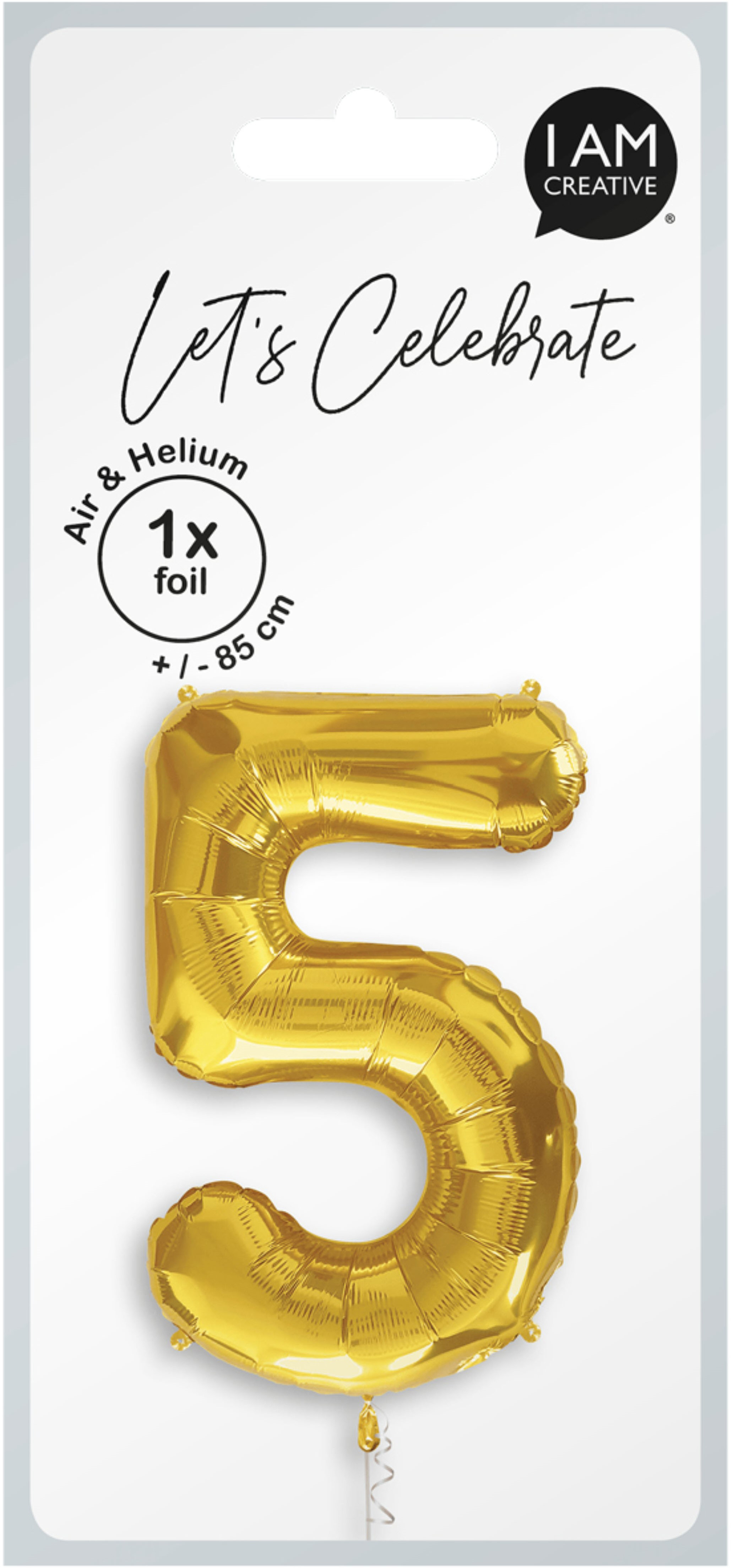 photo I AM CREATIVE Ballon plastique no. 5 85cm 1000-1050 or