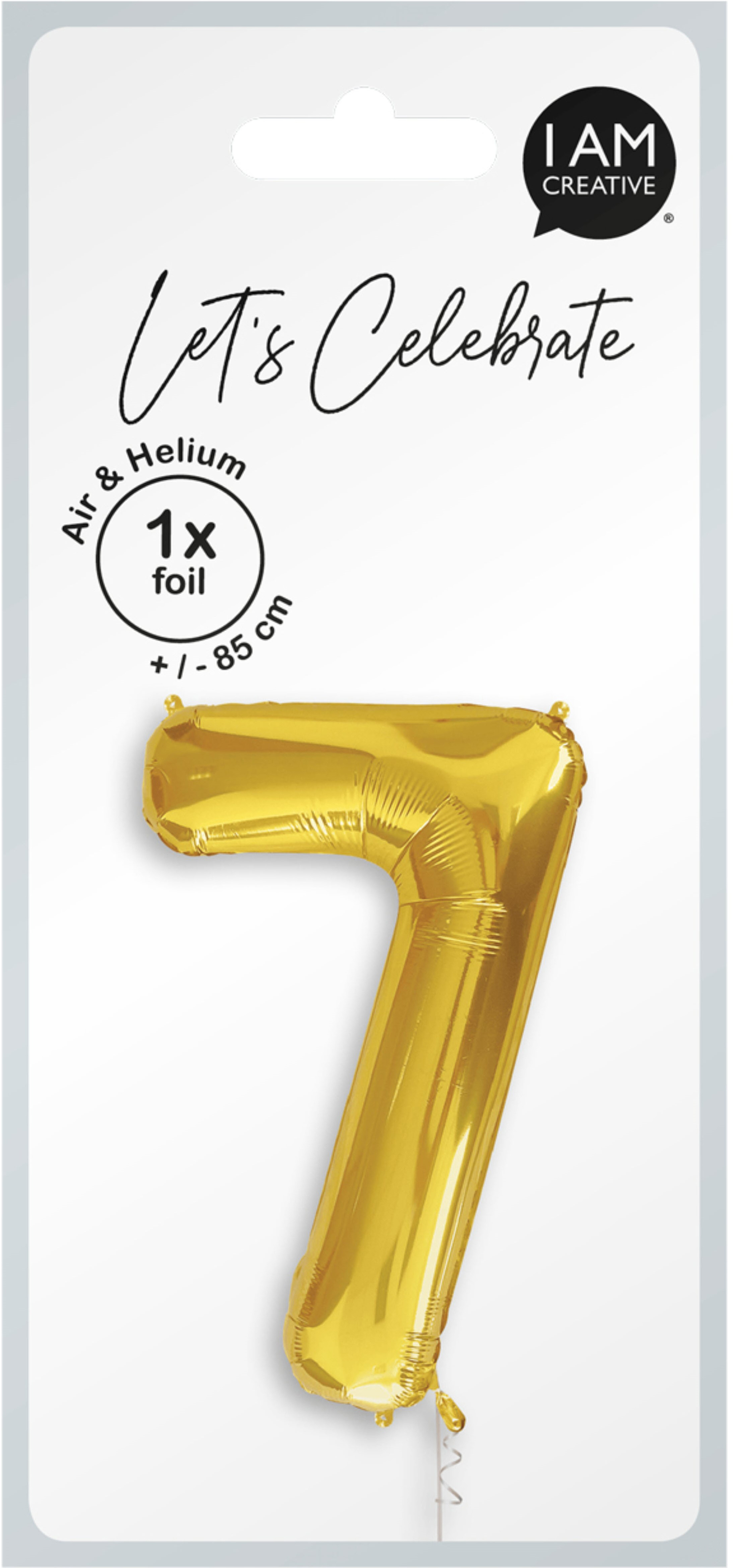 photo I AM CREATIVE Ballon plastique no. 7 85cm 1000-1052 or