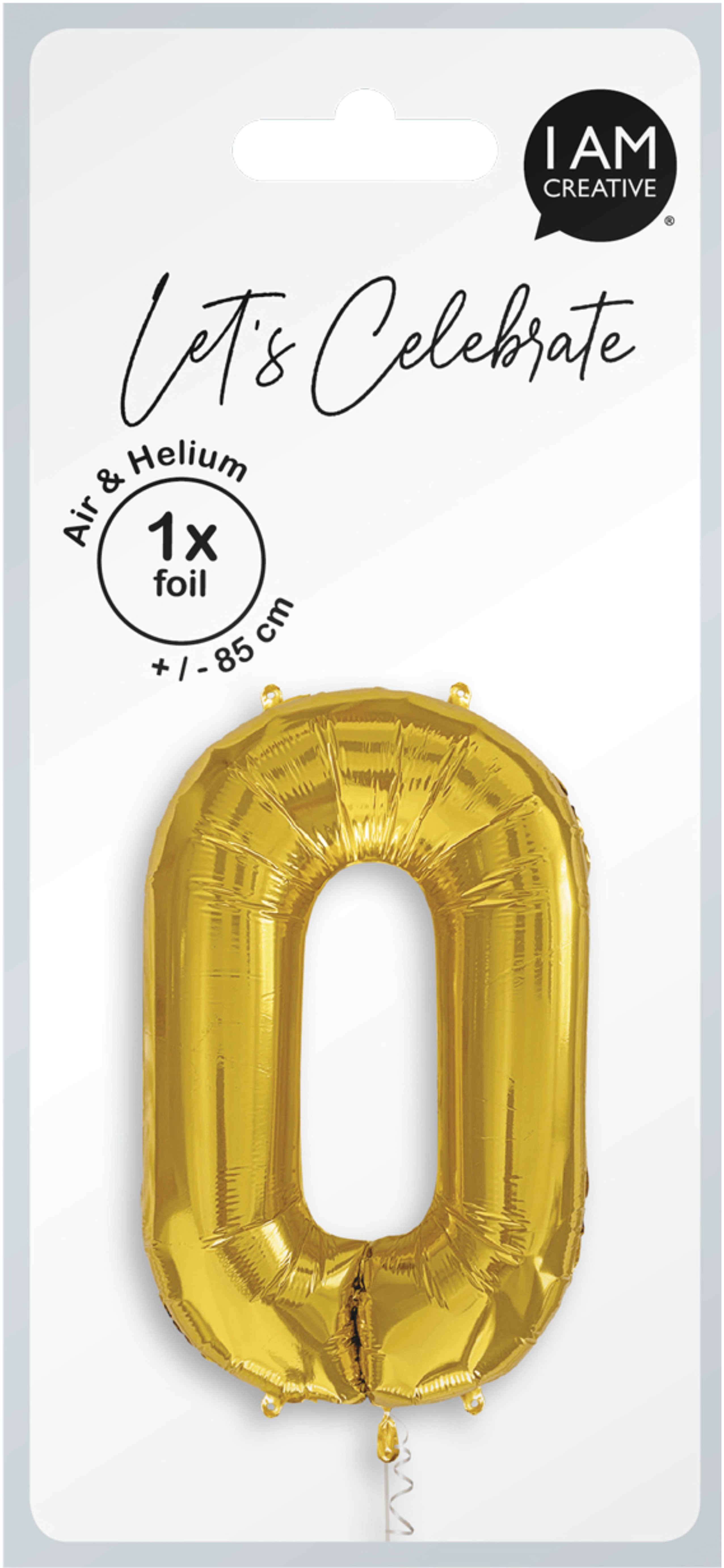 photo I AM CREATIVE Ballon plastique no. 0 85cm 1000-1055 or