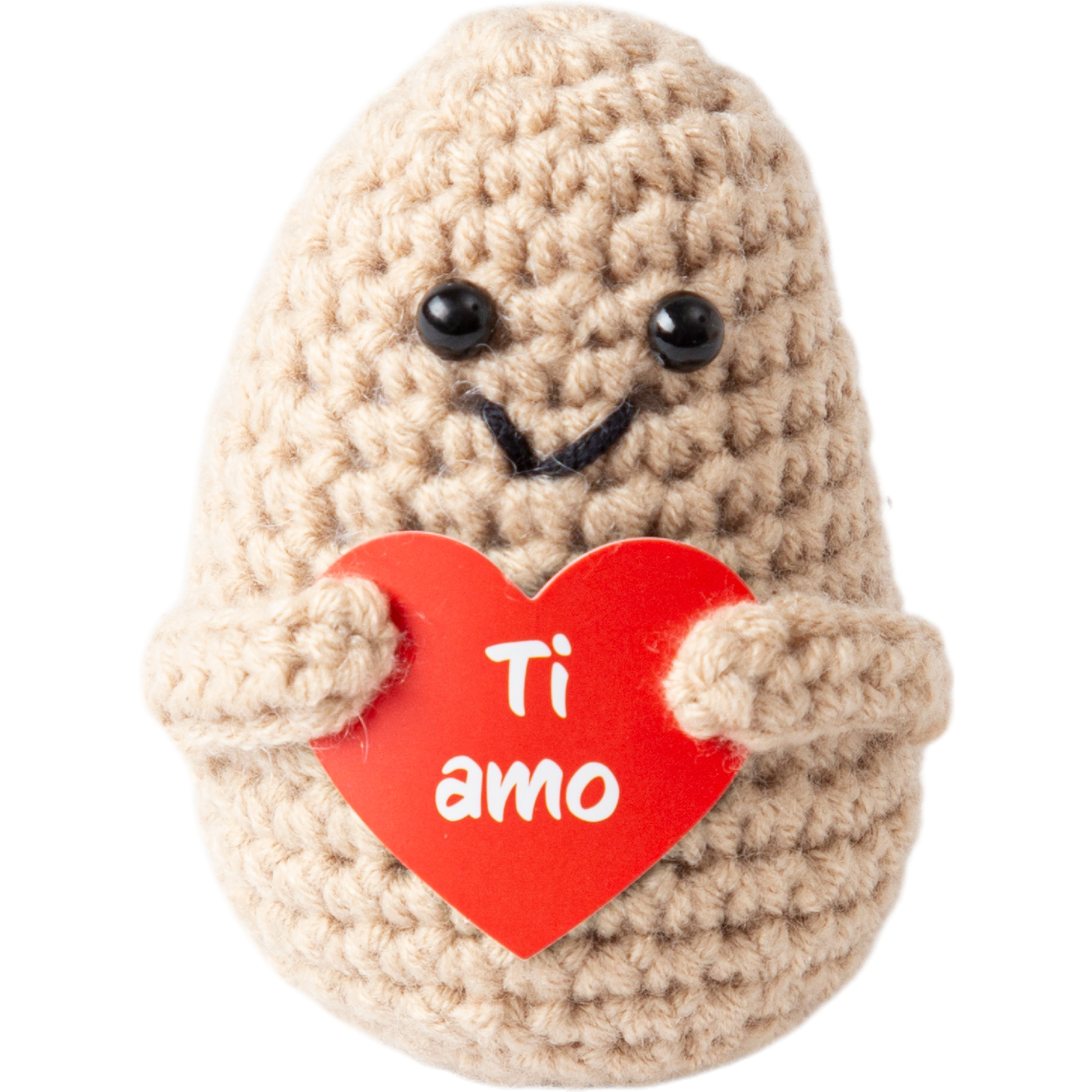 photo I AM CREATIVE Positive Potato Ti amo 8cm 1000-1462 beige