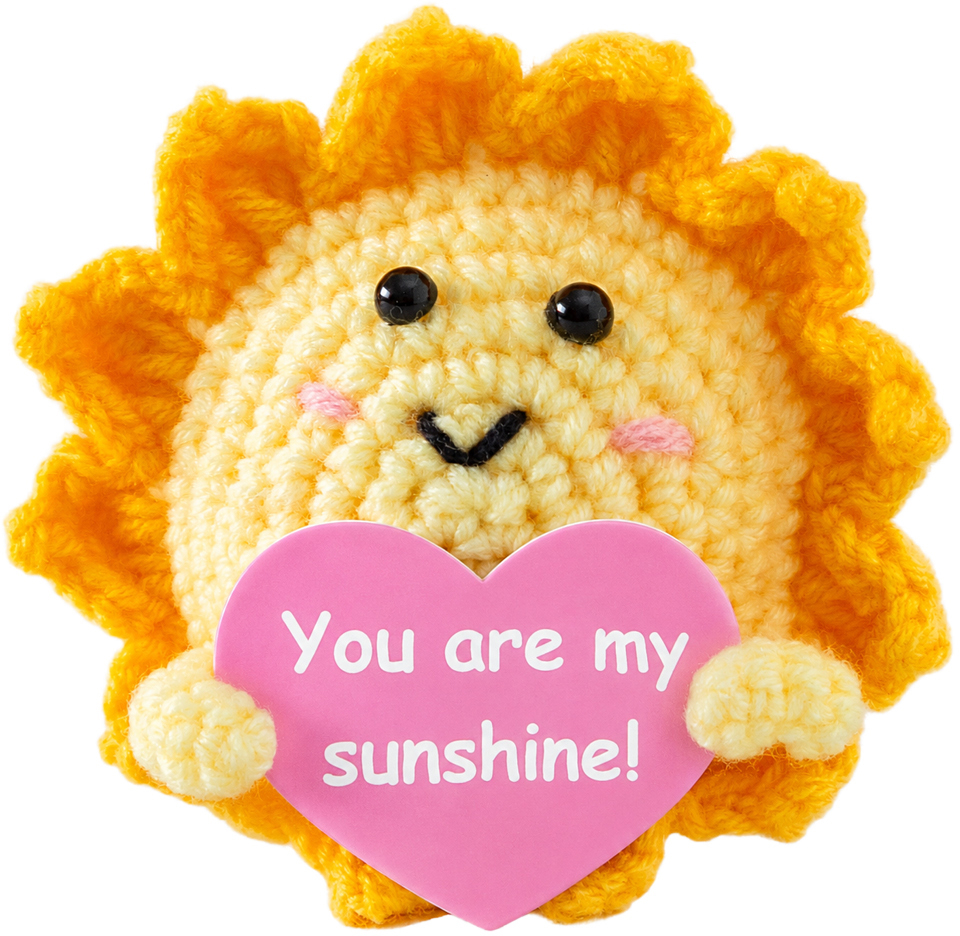 I AM CREATIVE Positive Sun 9.5cm 1000-1692 gelb