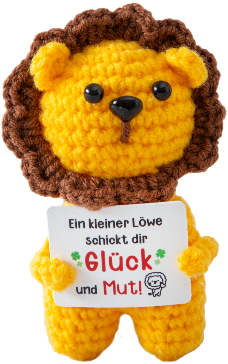I AM CREATIVE Positive Lion 10cm 1000-2455 gelb