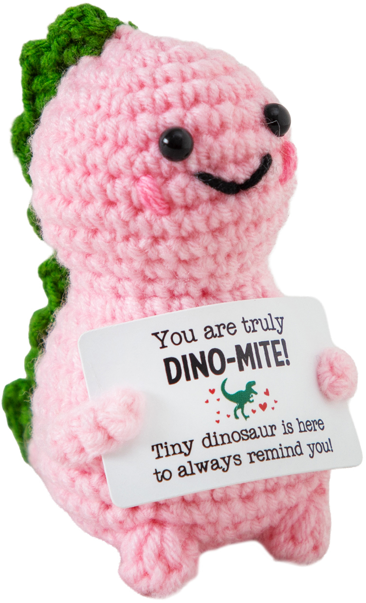 I AM CREATIVE Positive Dino 10cm 1000-2457 rosa