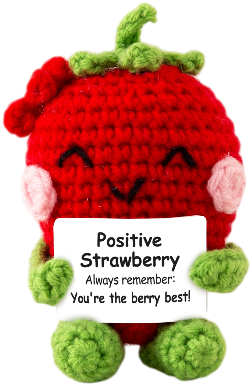 I AM CREATIVE Positive Strawberry 10cm 1000-2569 rot